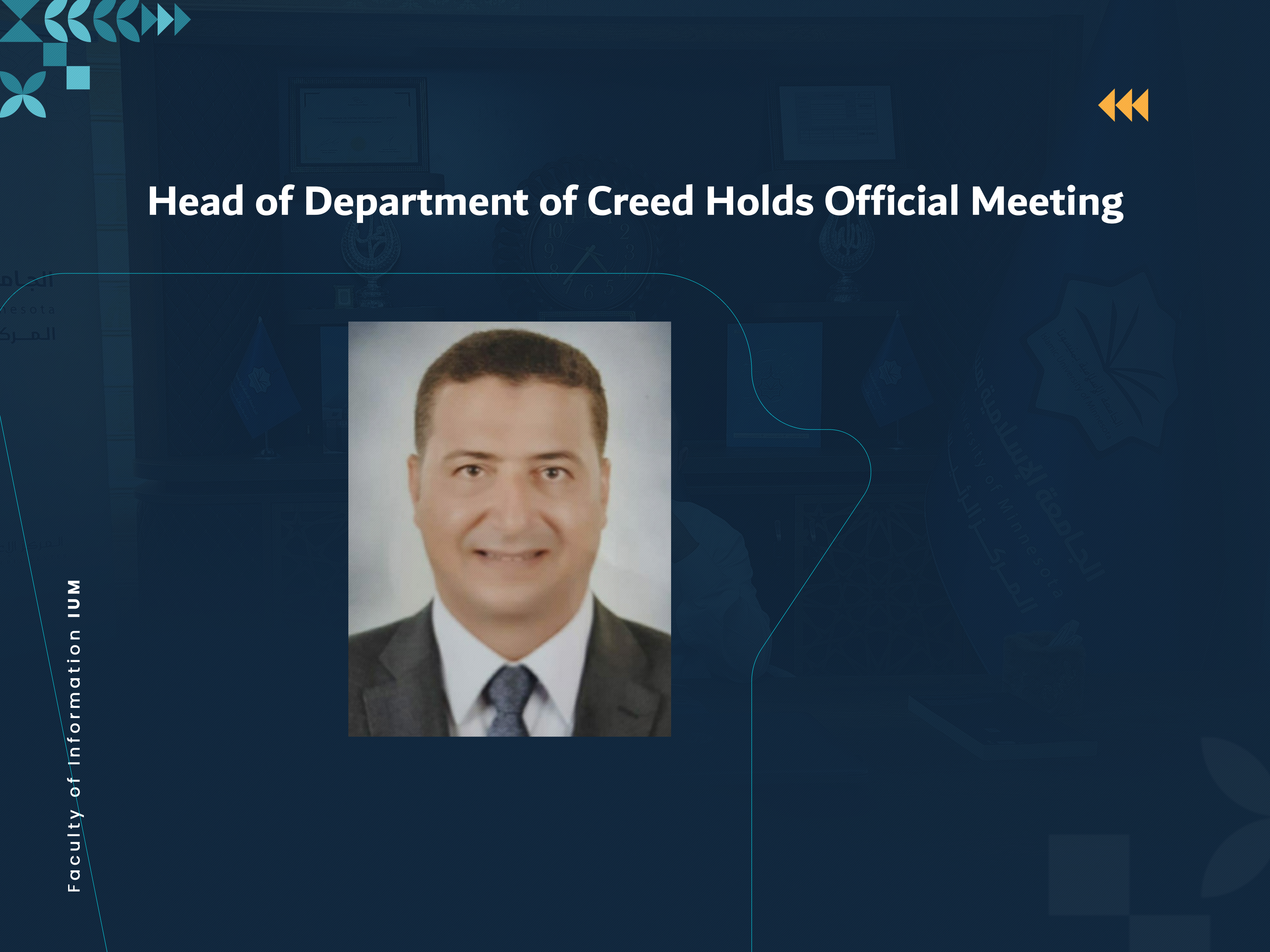 Head of Department of Creed Holds Official Meeting