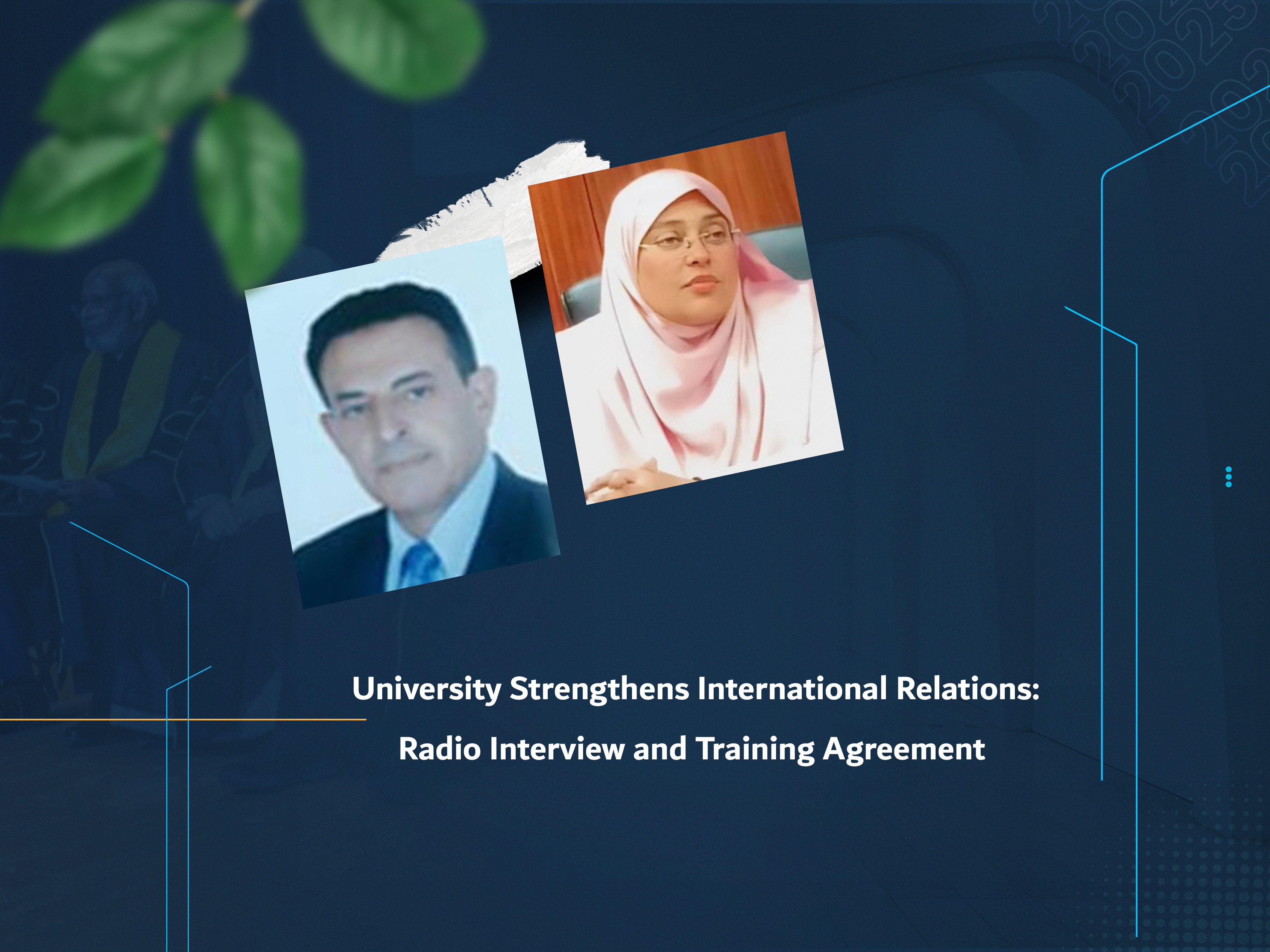 University Strengthens International Relations: Radio Interview and Training Agreement