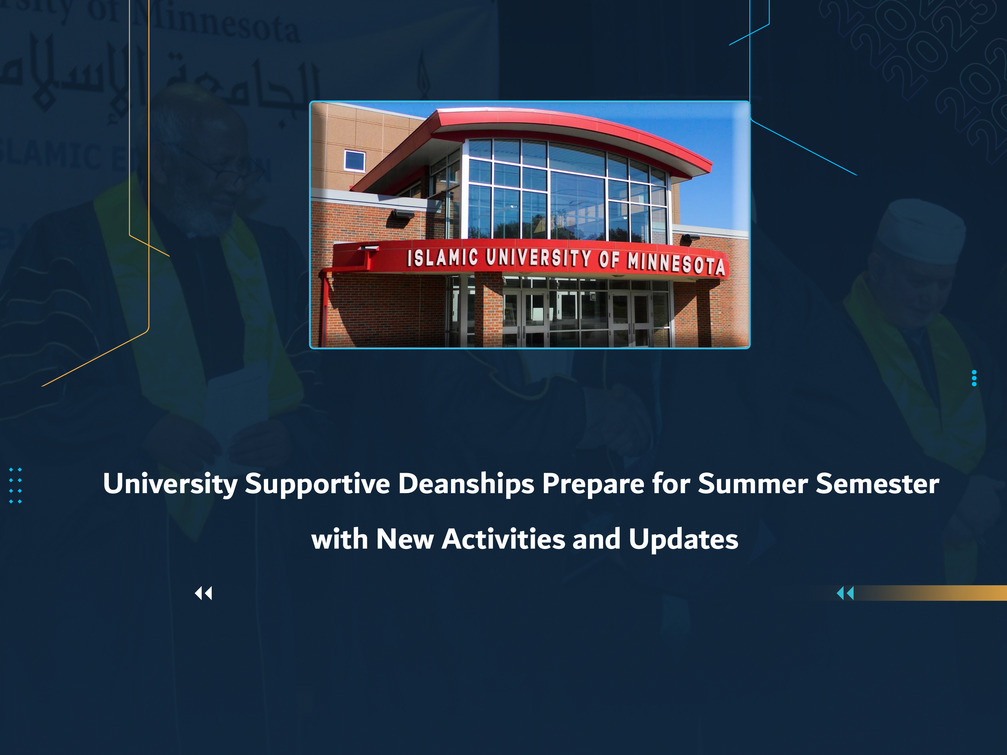 University Supportive Deanships Prepare for Summer Semester with New Activities and Updates