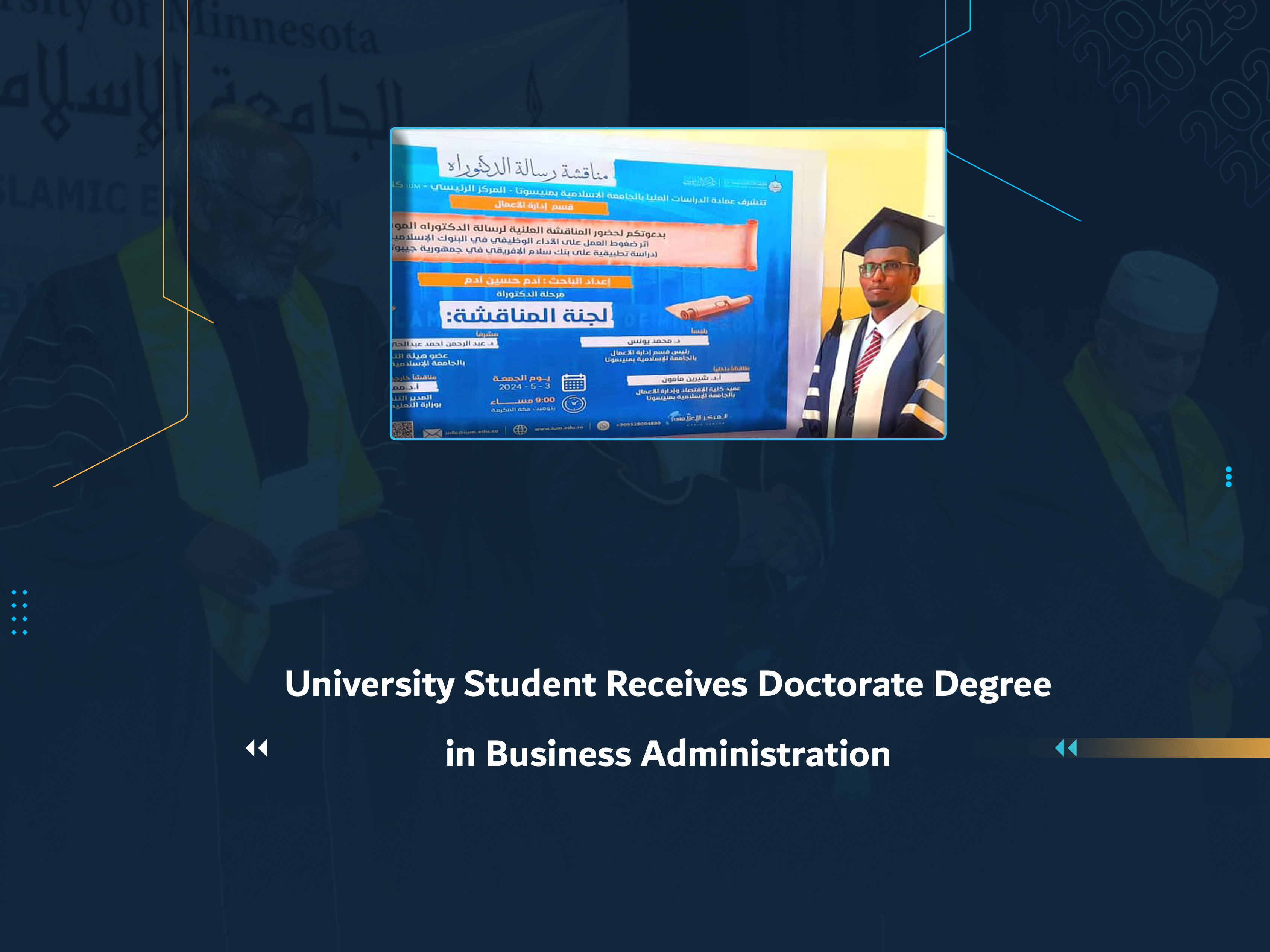 University Student Receives Doctorate Degree in Business Administration