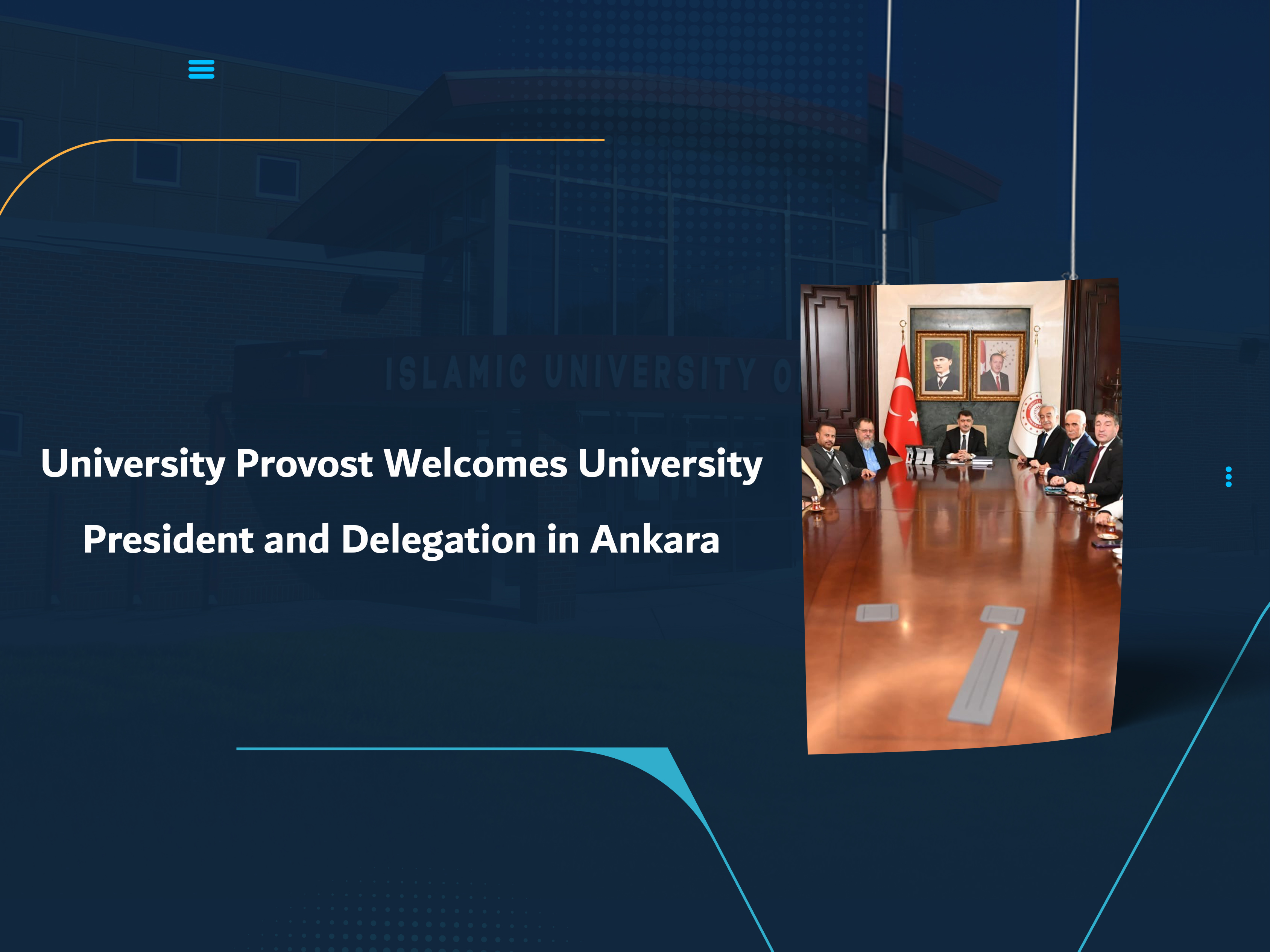 University Provost Welcomes University President and Delegation in Ankara