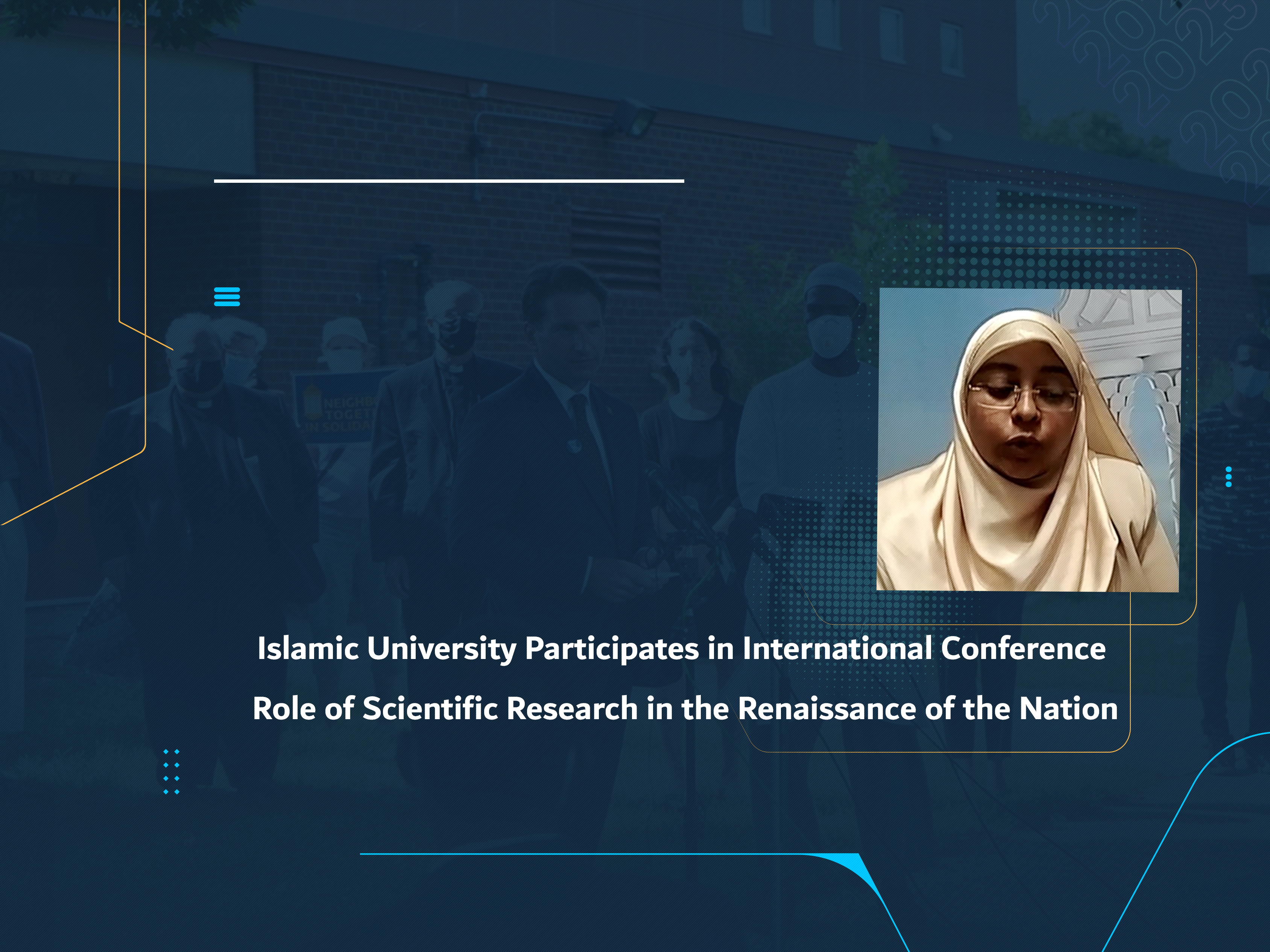 Islamic University Participates in International Conference "Role of Scientific Research in the Renaissance of the Nation"