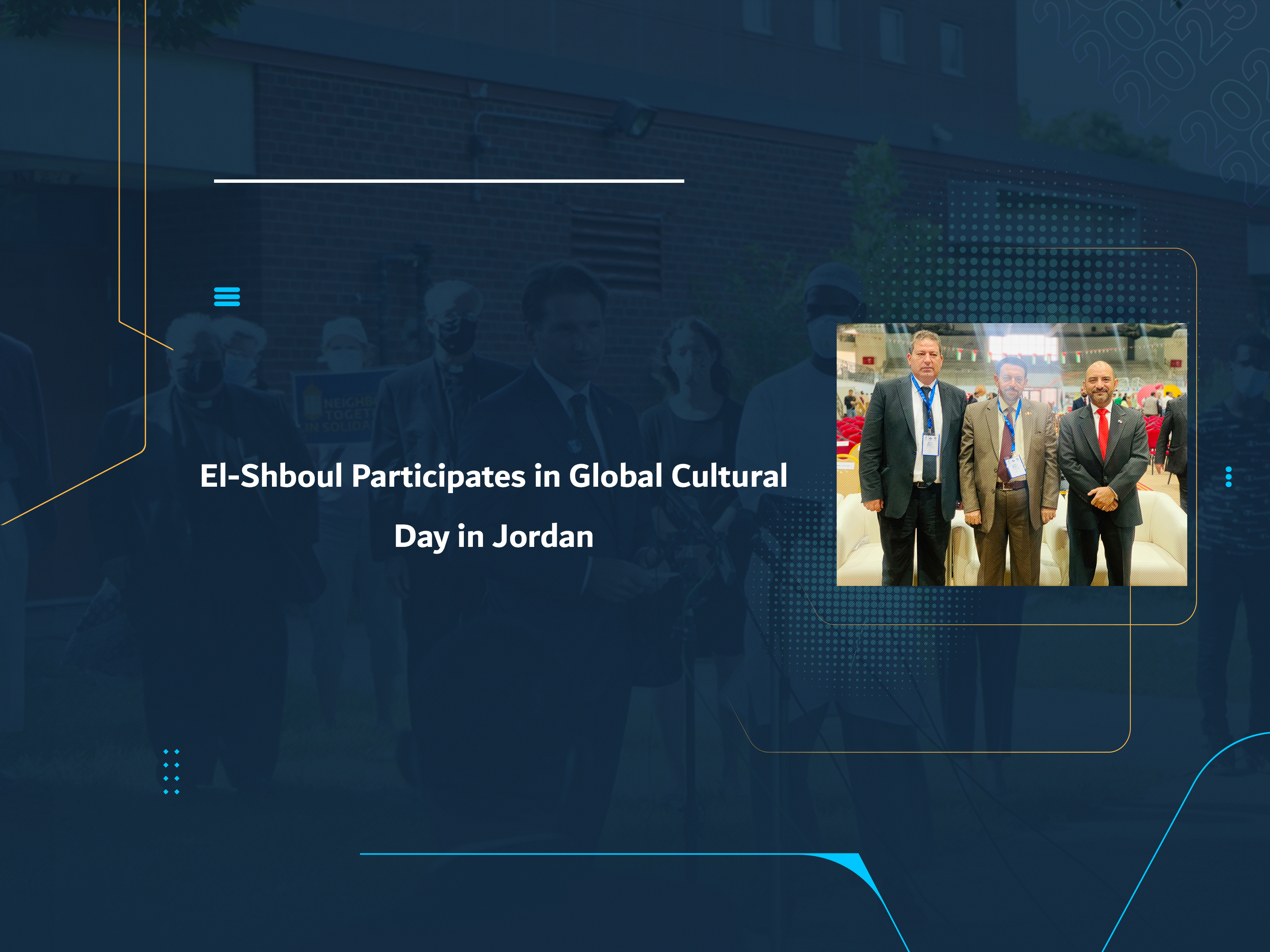El-Shboul Participates in Global Cultural Day in Jordan