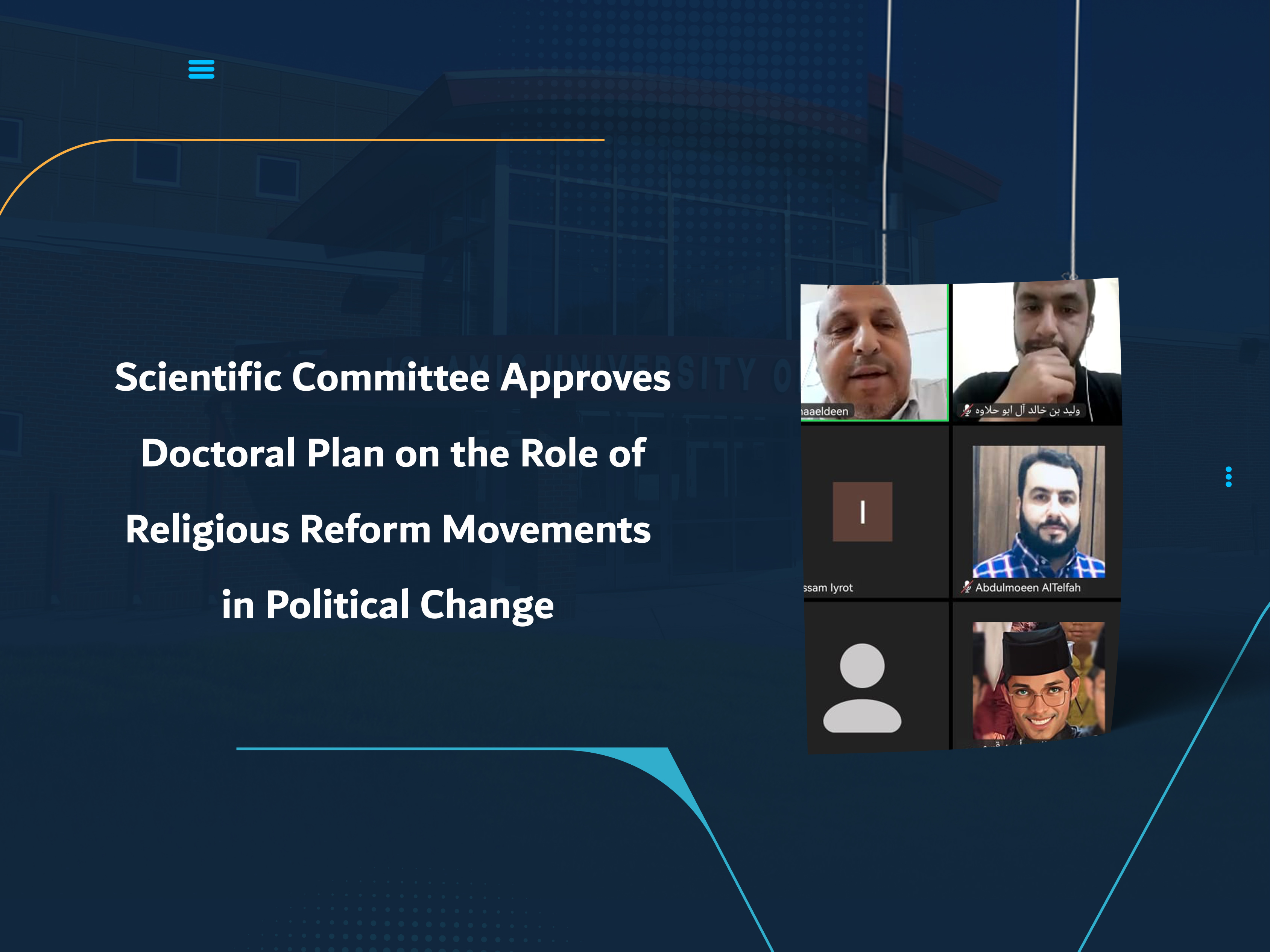 Scientific Committee Approves Doctoral Plan on the Role of Religious Reform Movements in Political Change