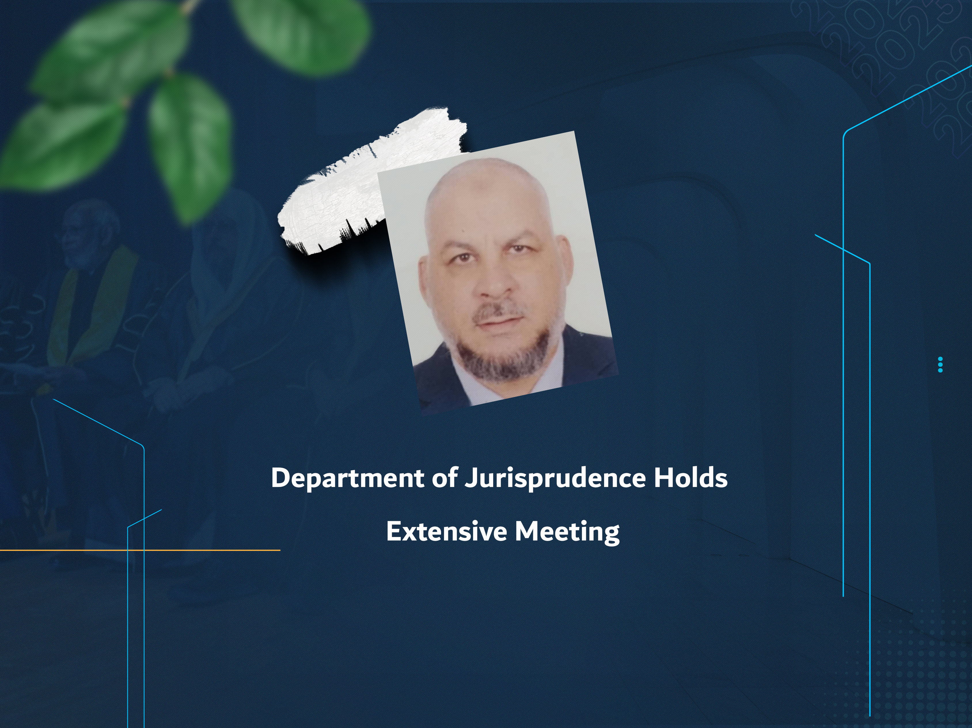 Department of Jurisprudence Holds Extensive Meeting