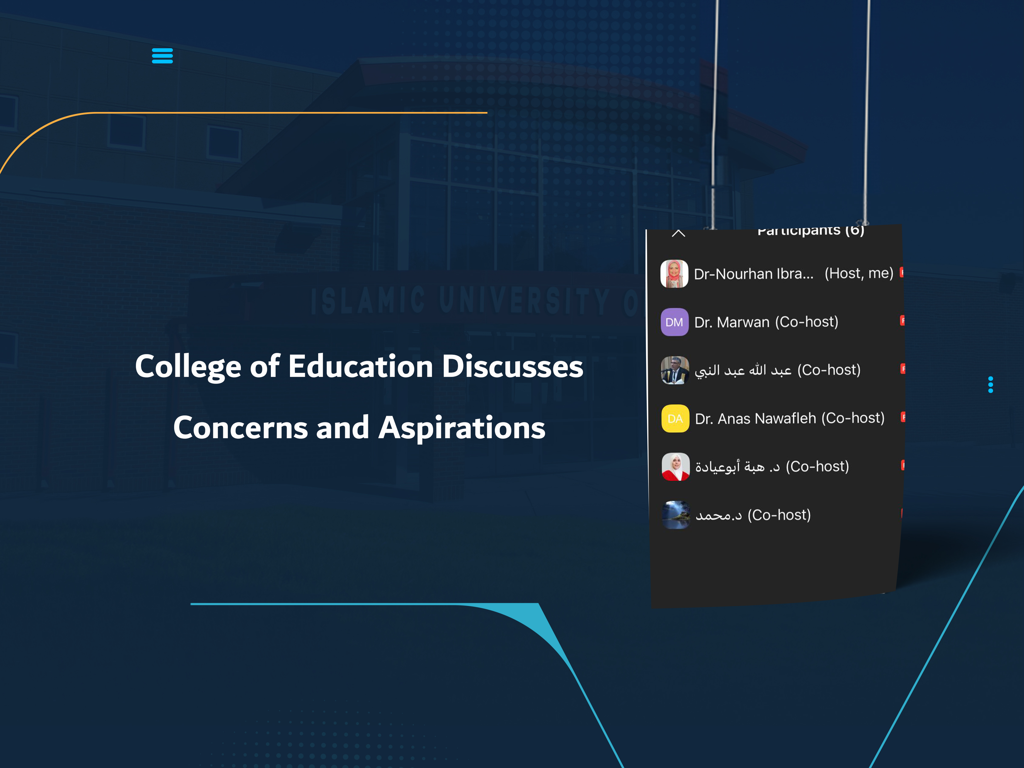 College of Education Discusses Concerns and Aspirations