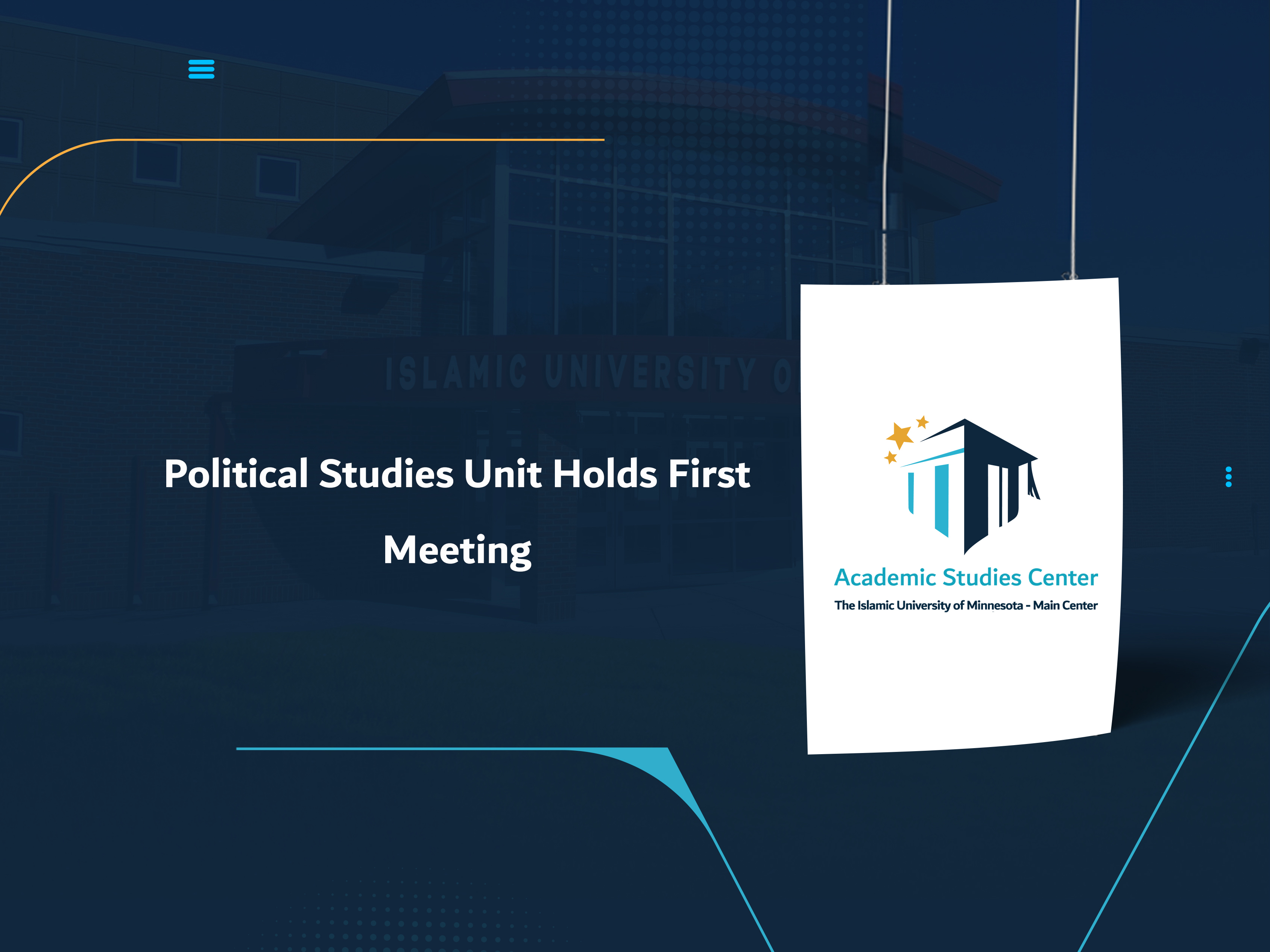 Political Studies Unit Holds First Meeting