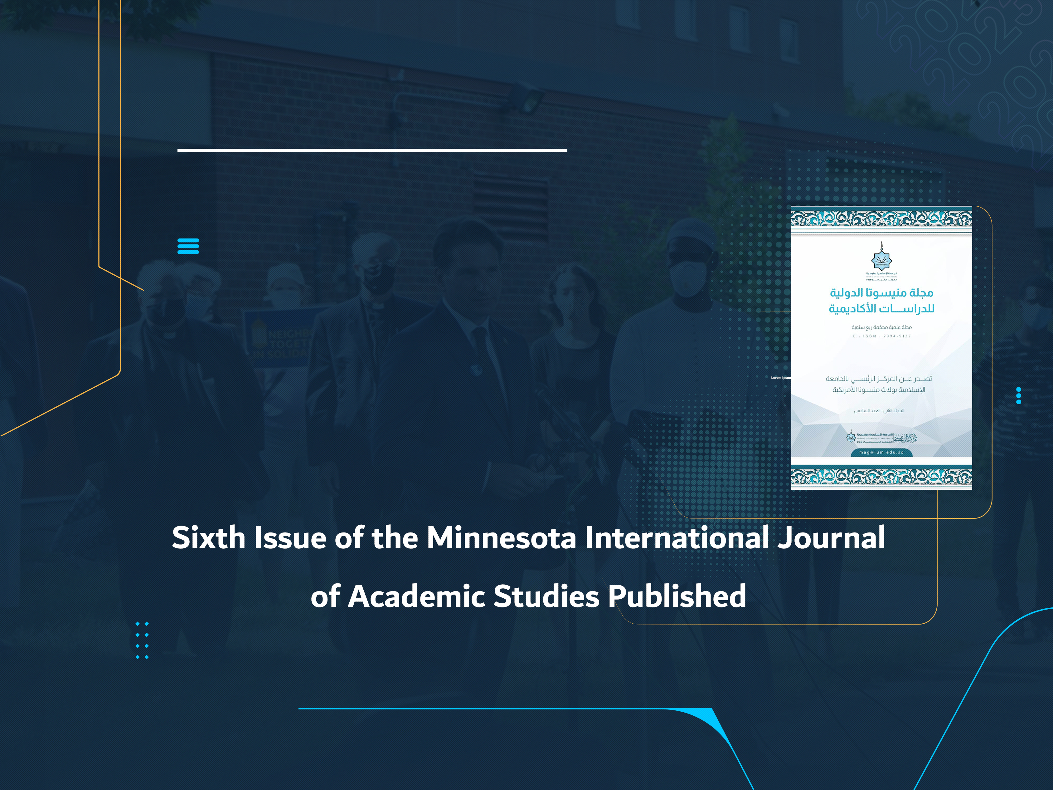 Sixth Issue of the Minnesota International Journal of Academic Studies Published