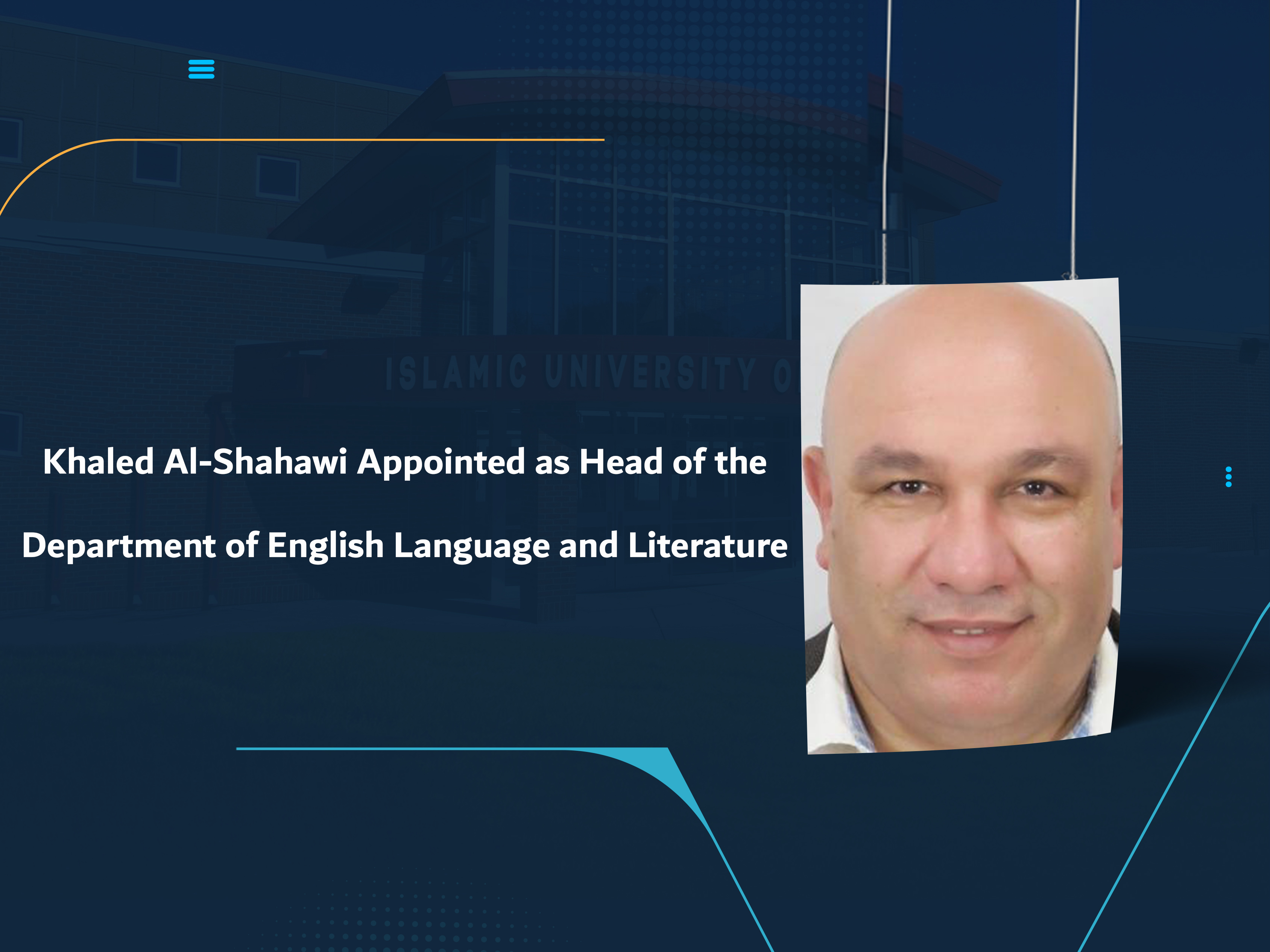 Khaled Al-Shahawi Appointed as Head of the Department of English Language and Literature
