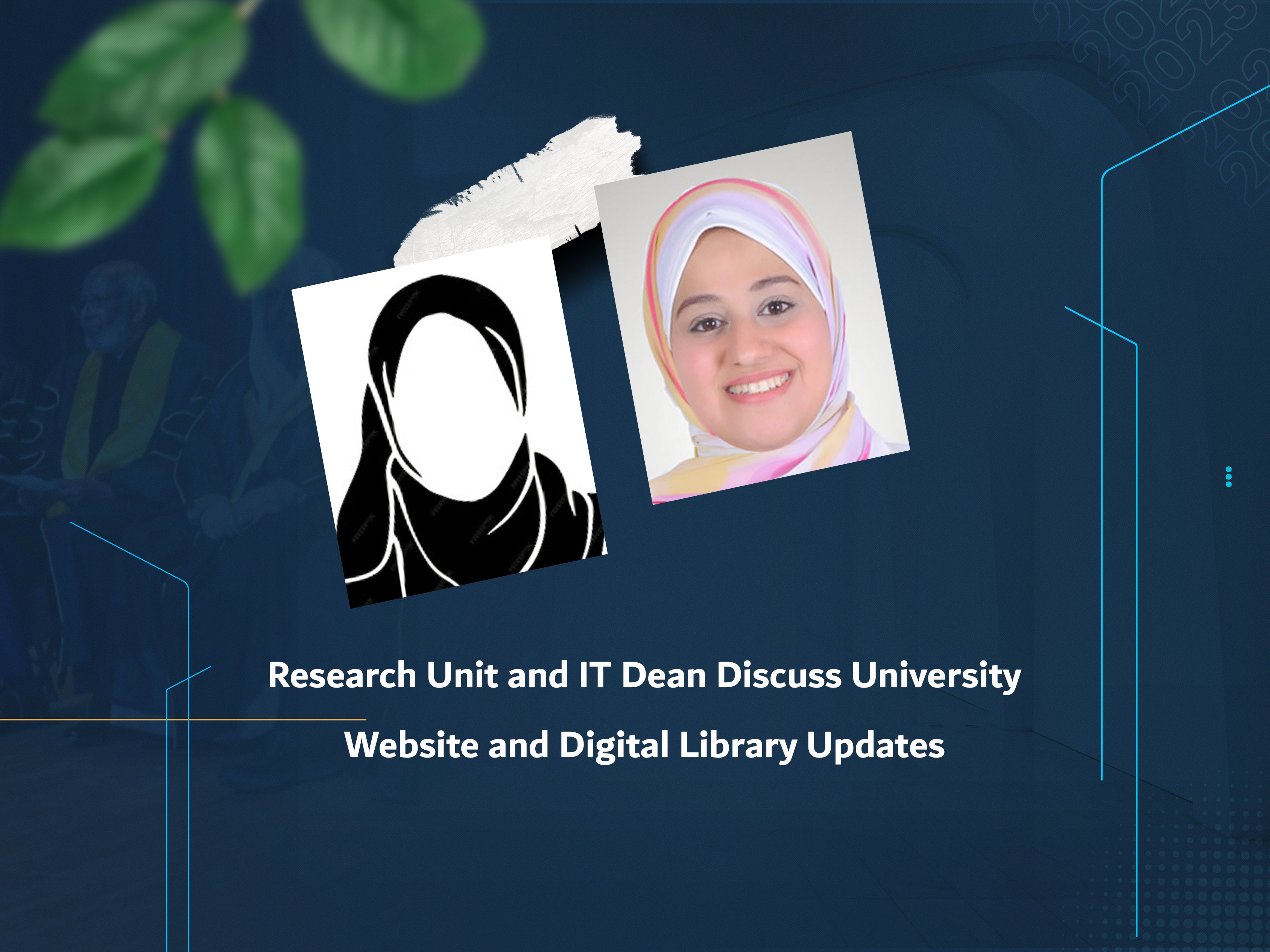 Research Unit and IT Dean Discuss University Website and Digital Library Updates