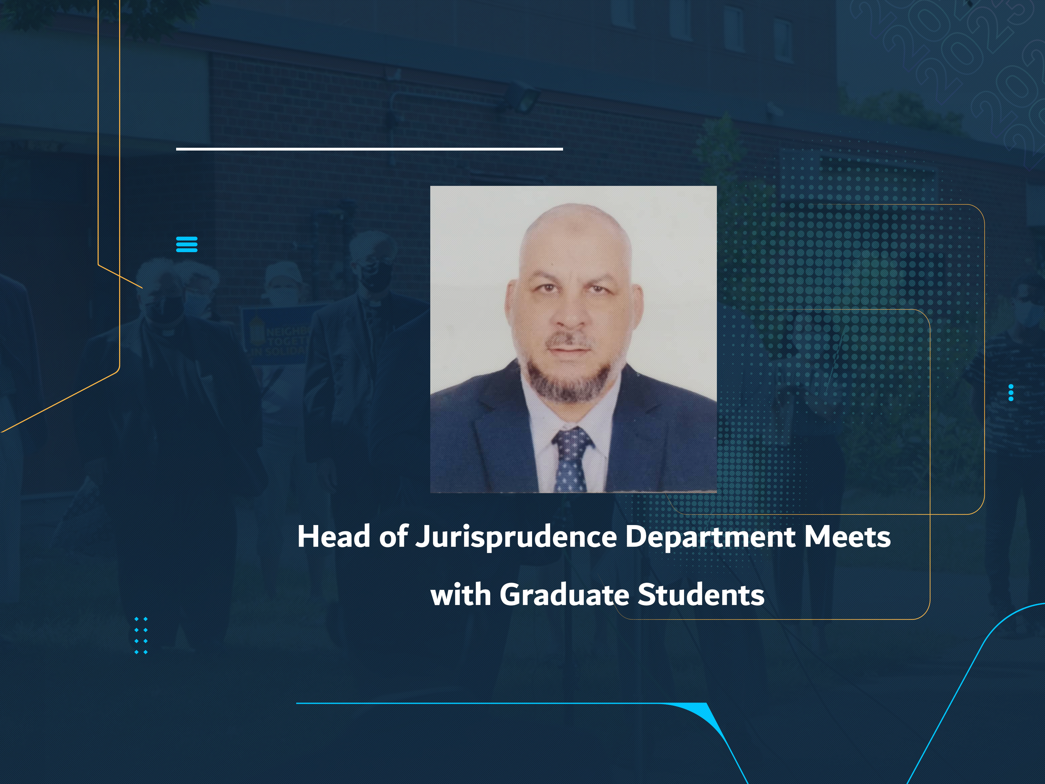 Head of Jurisprudence Department Meets with Graduate Students