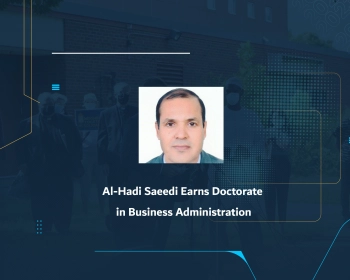 Al-Hadi Saeedi Earns Doctorate in Business Administration