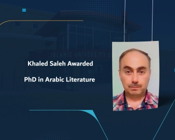 Khaled Saleh Awarded PhD in Arabic Literature