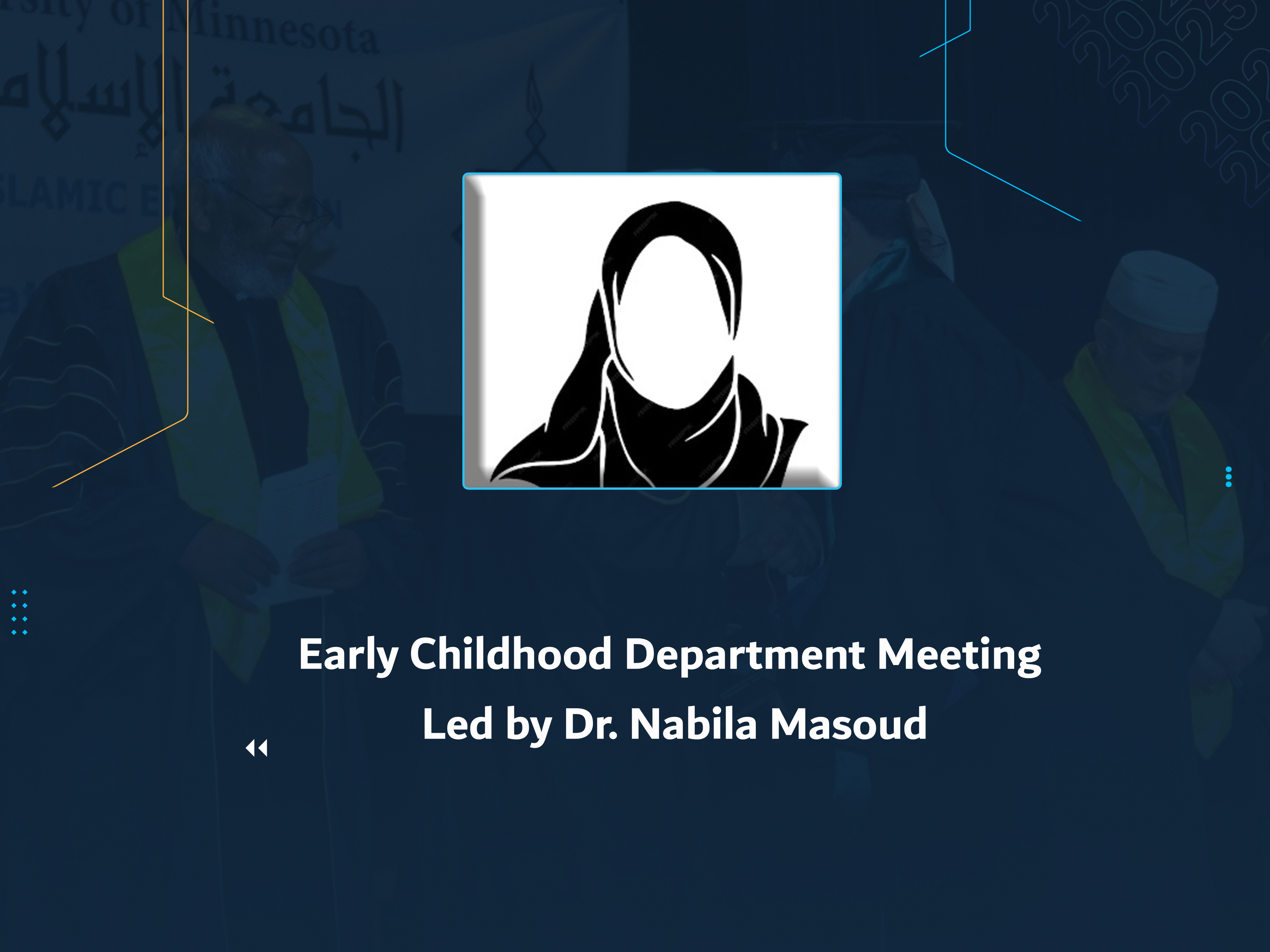 Early Childhood Department Meeting Led by Dr. Nabila Masoud