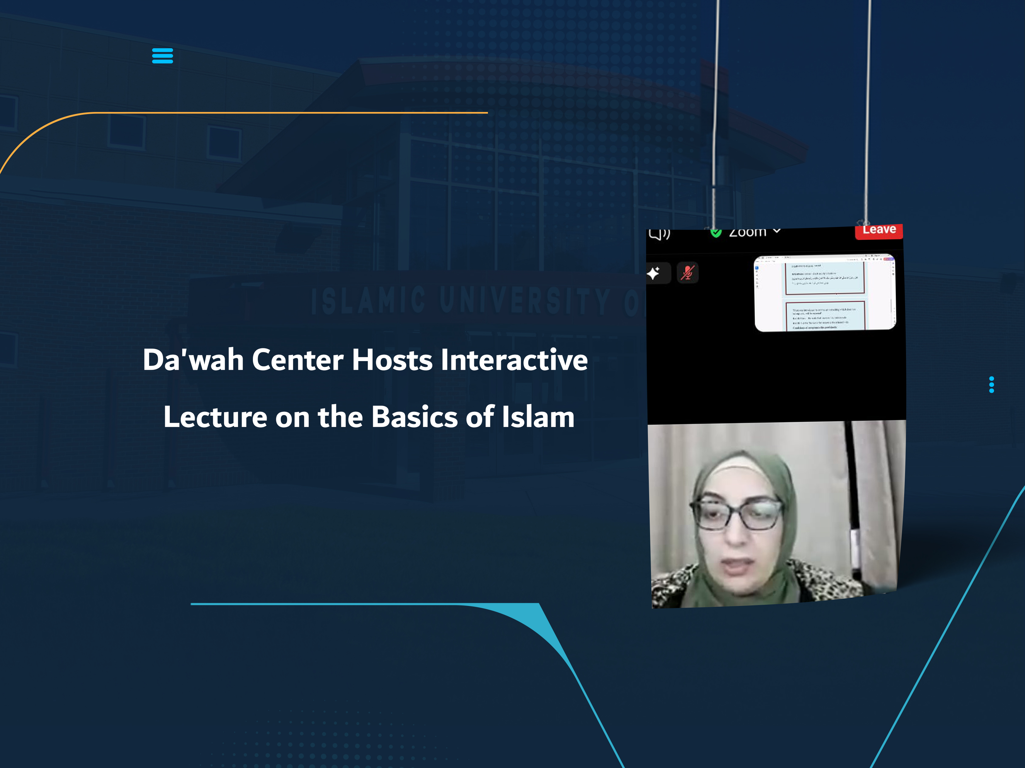 Da'wah Center Hosts Interactive Lecture on the Basics of Islam
