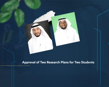 Approval of Two Research Plans for Two Students