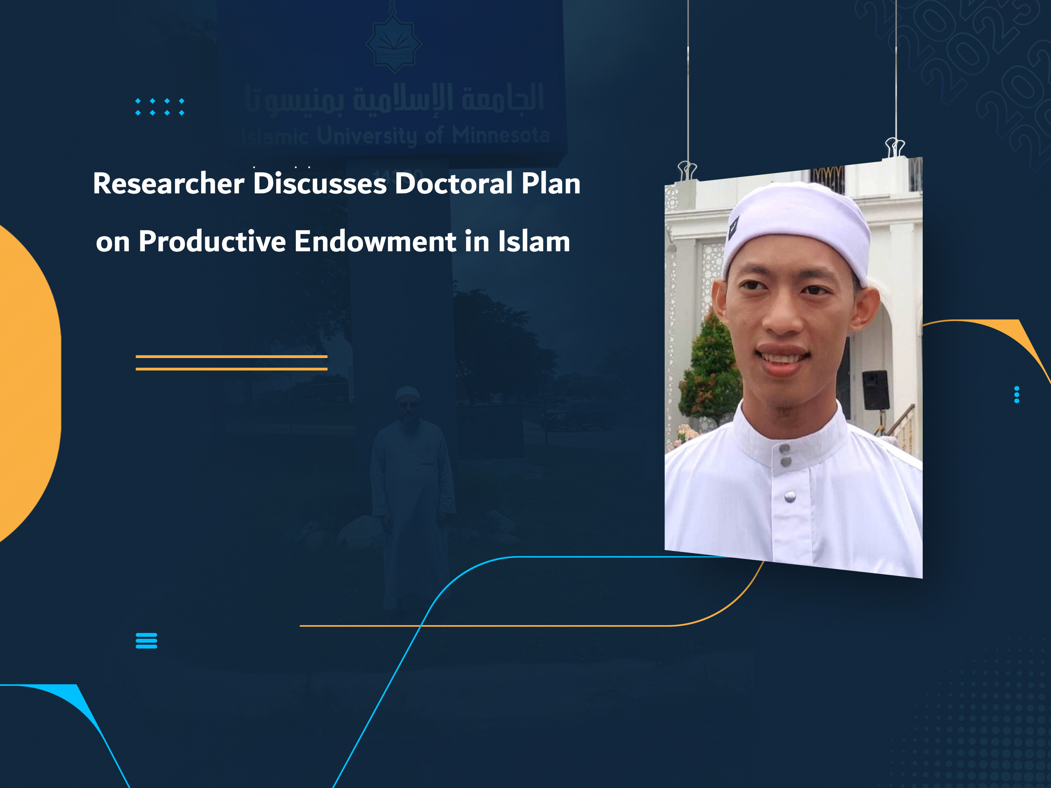 Researcher Discusses Doctoral Plan on Productive Endowment in Islam