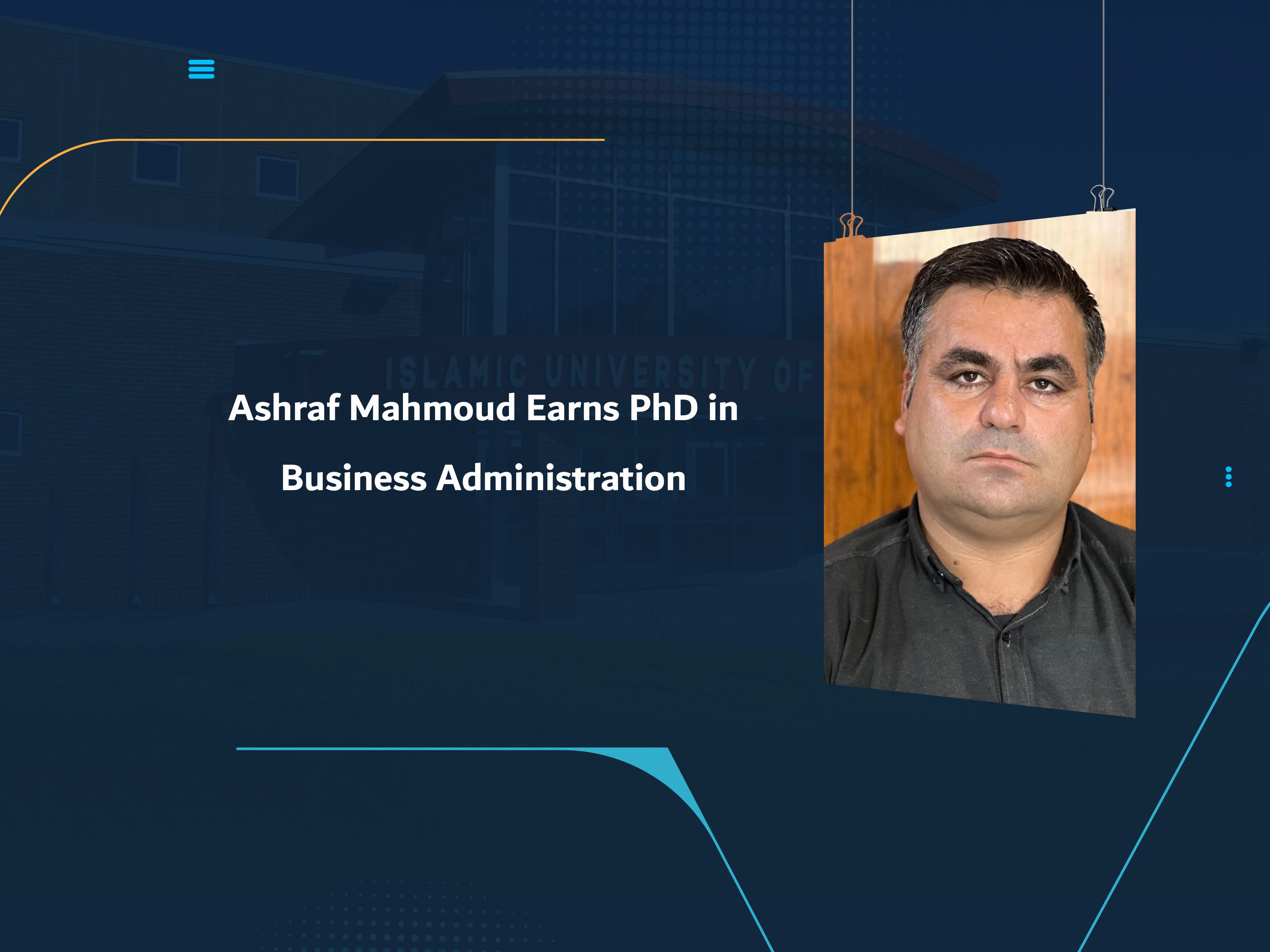 Ashraf Mahmoud Earns PhD in Business Administration