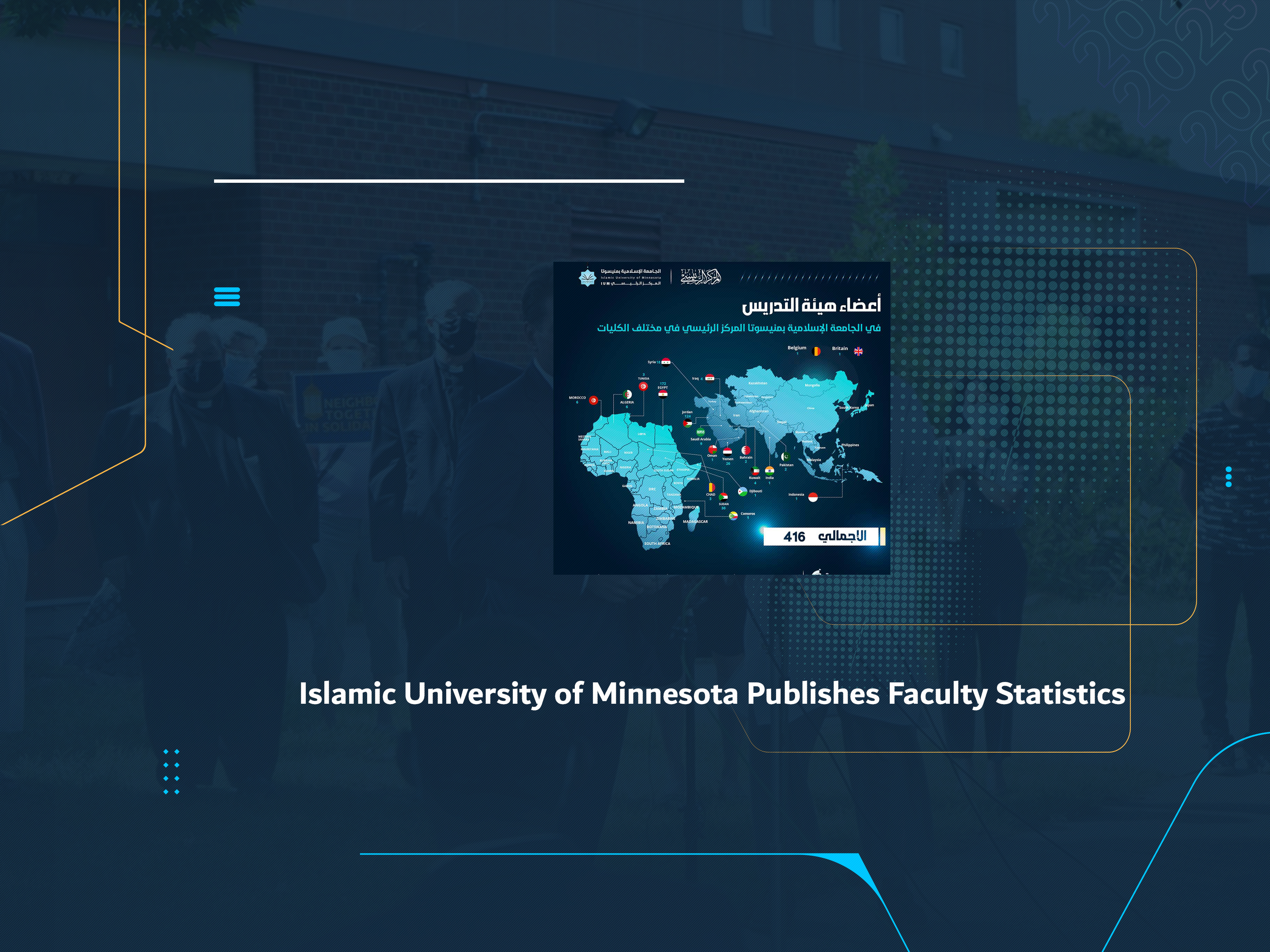 Islamic University of Minnesota Publishes Faculty Statistics