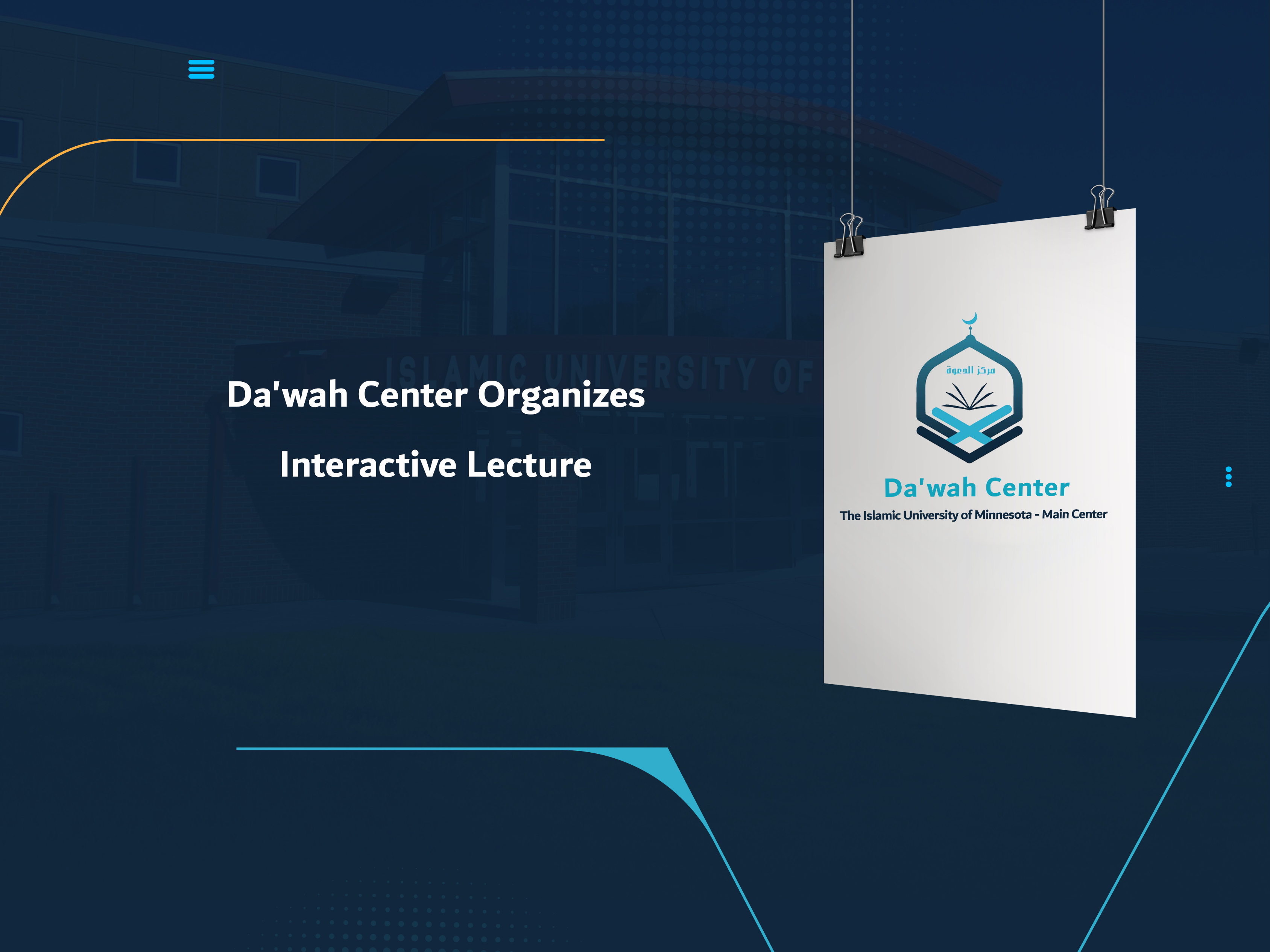 Da'wah Center Organizes Interactive Lecture