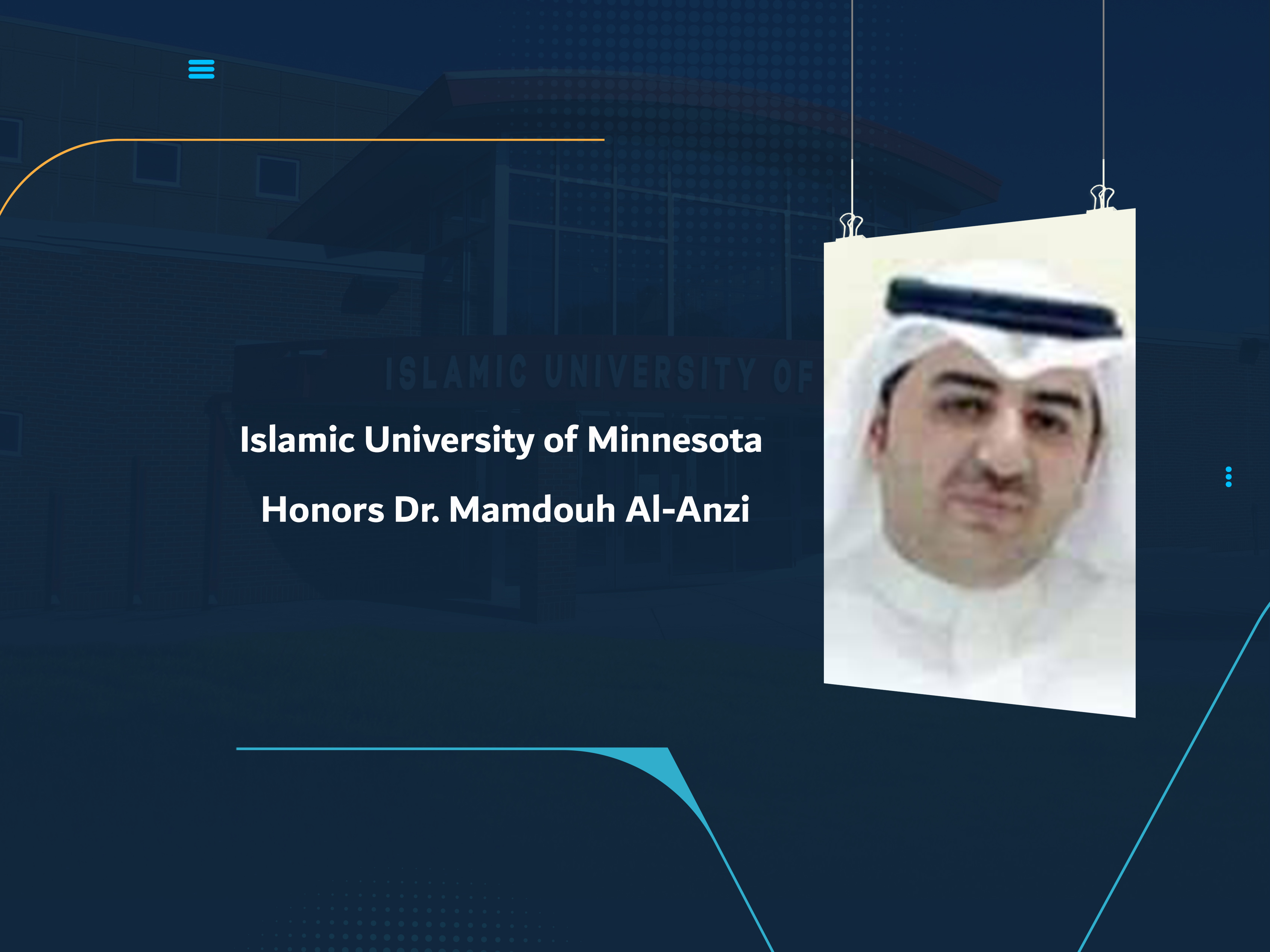 Islamic University of Minnesota Honors Dr. Mamdouh Al-Anzi