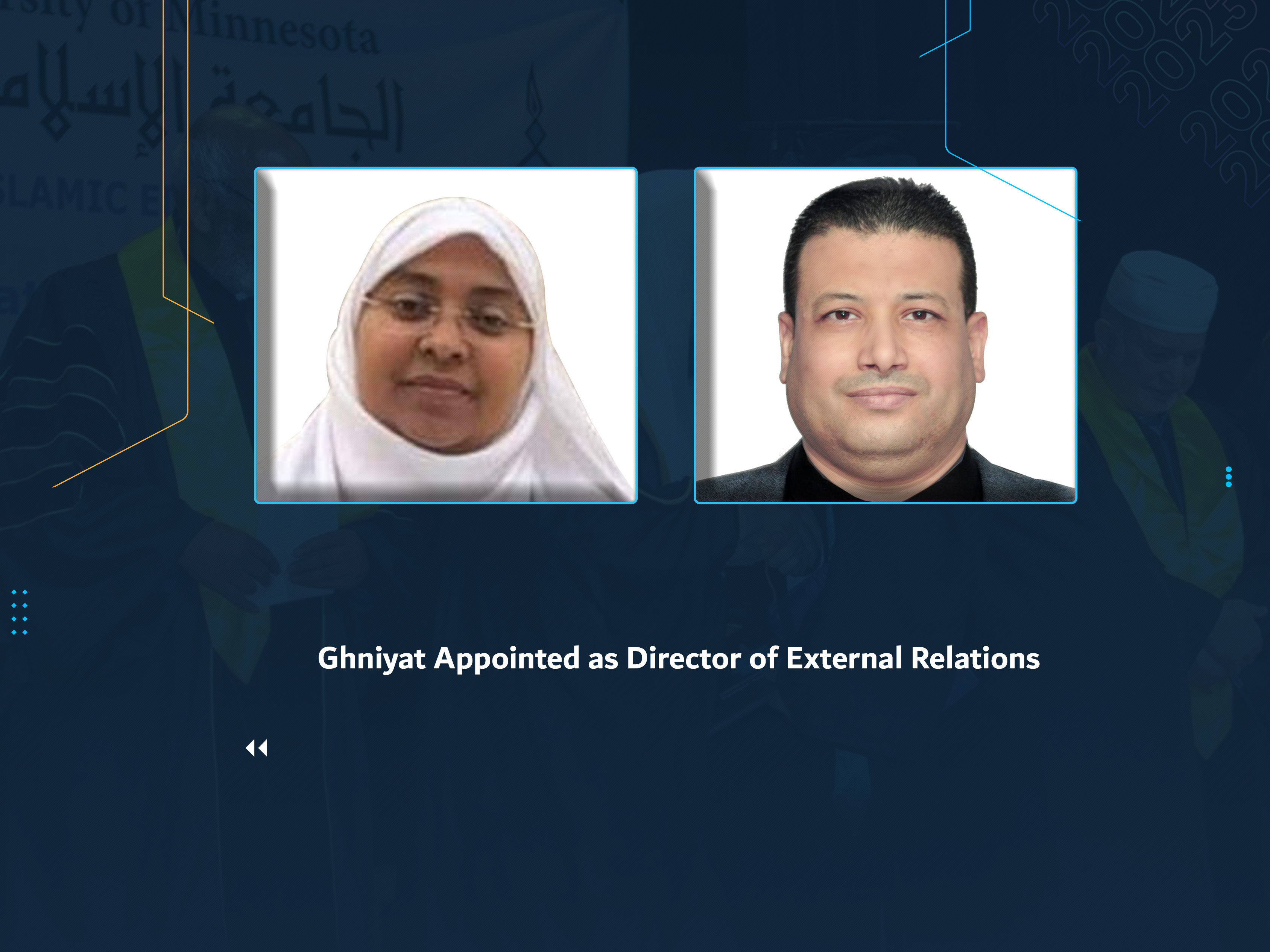 Ghniyat Appointed as Director of External Relations