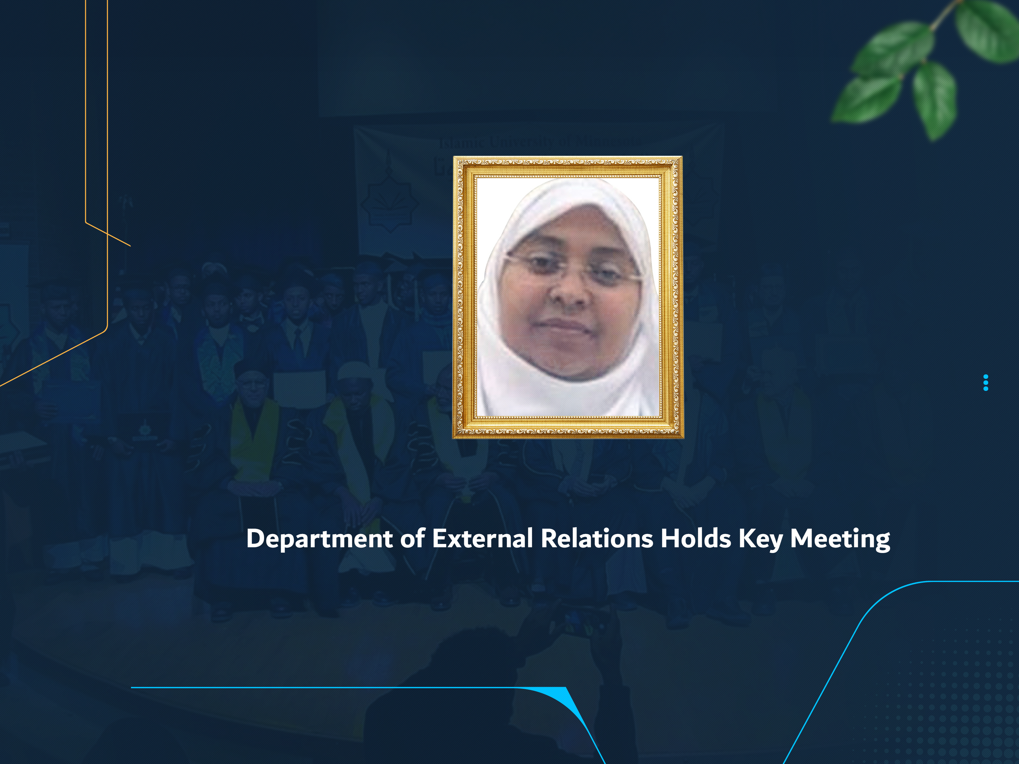 Department of External Relations Holds Key Meeting