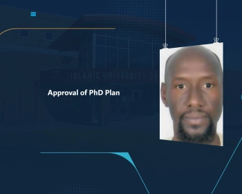 Approval of PhD Plan