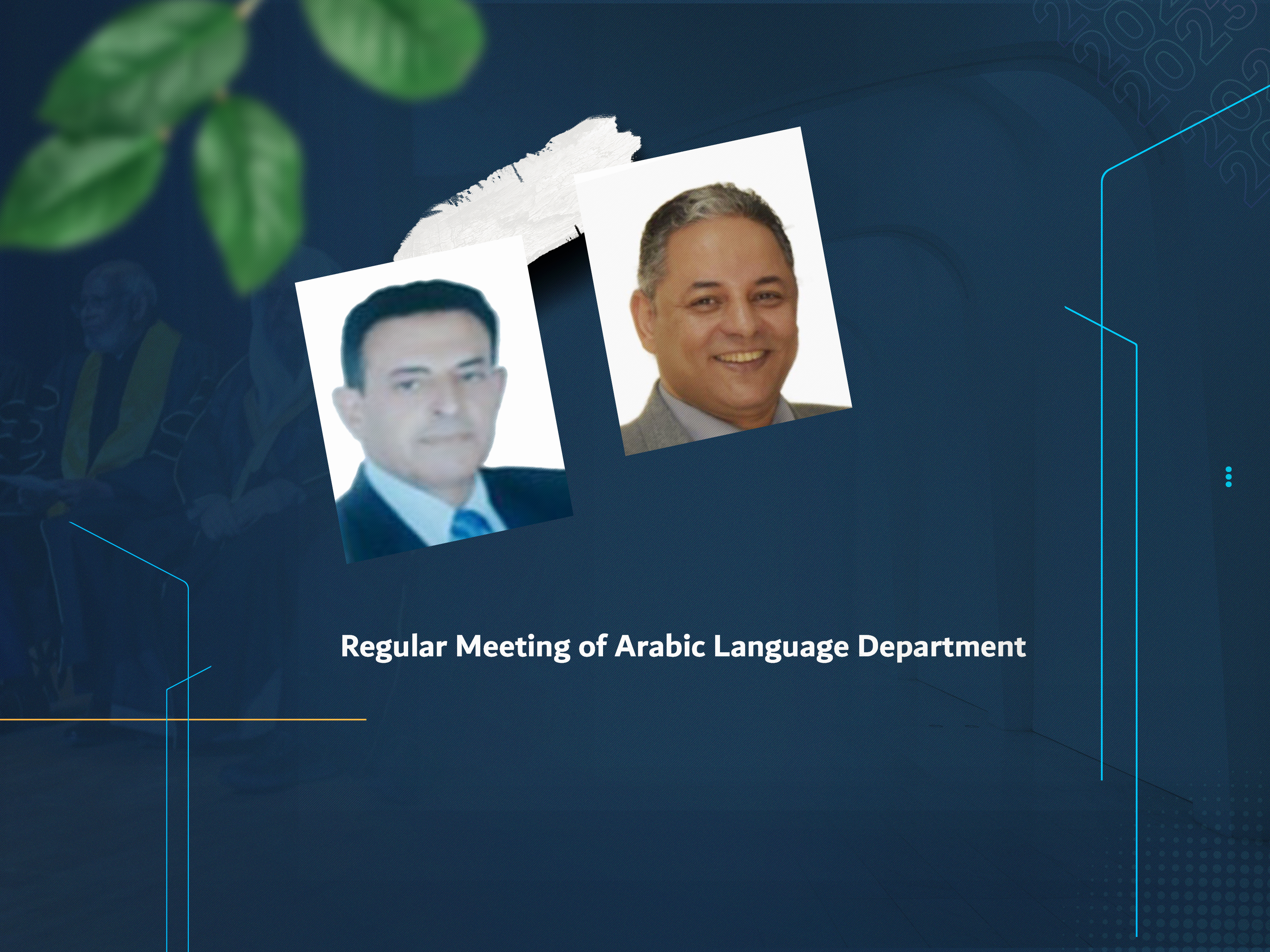 Regular Meeting of Arabic Language Department