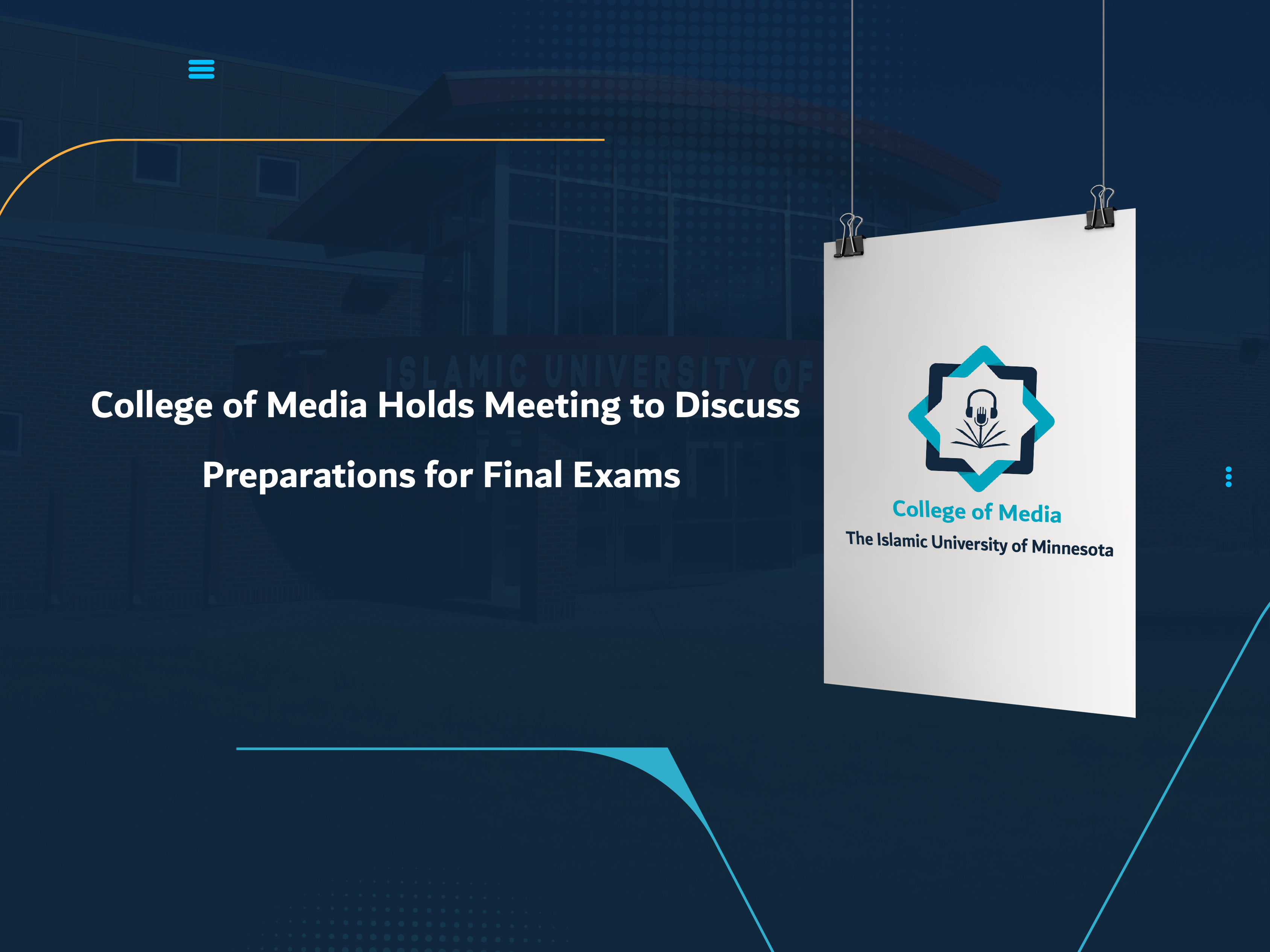 College of Media Holds Meeting to Discuss Preparations for Final Exams