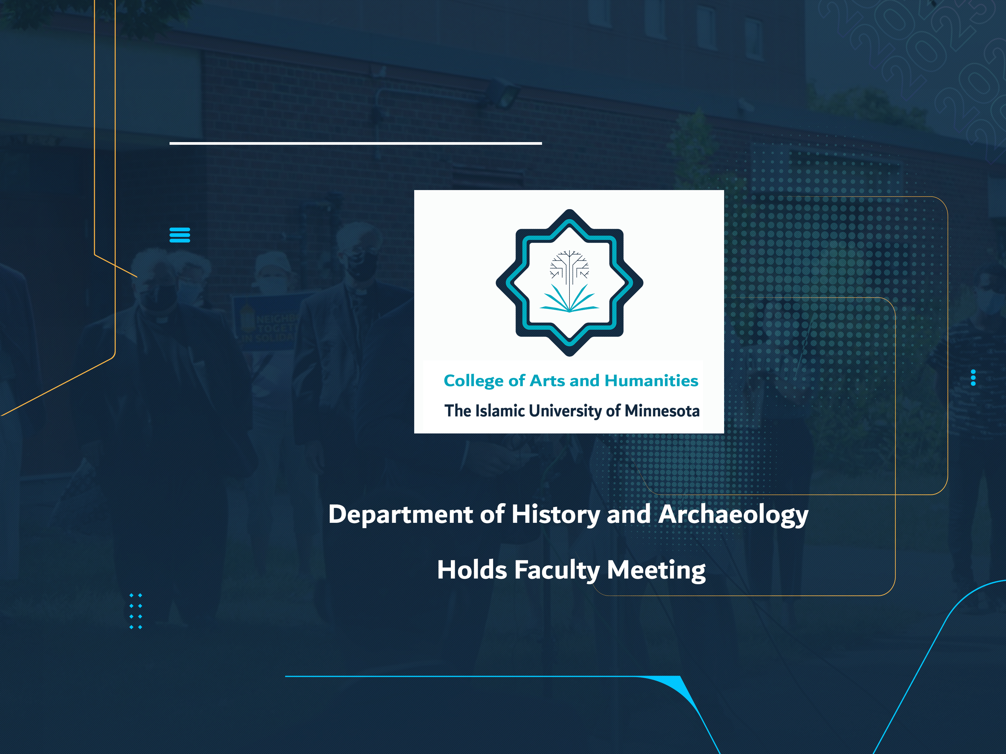 Department of History and Archaeology Holds Faculty Meeting