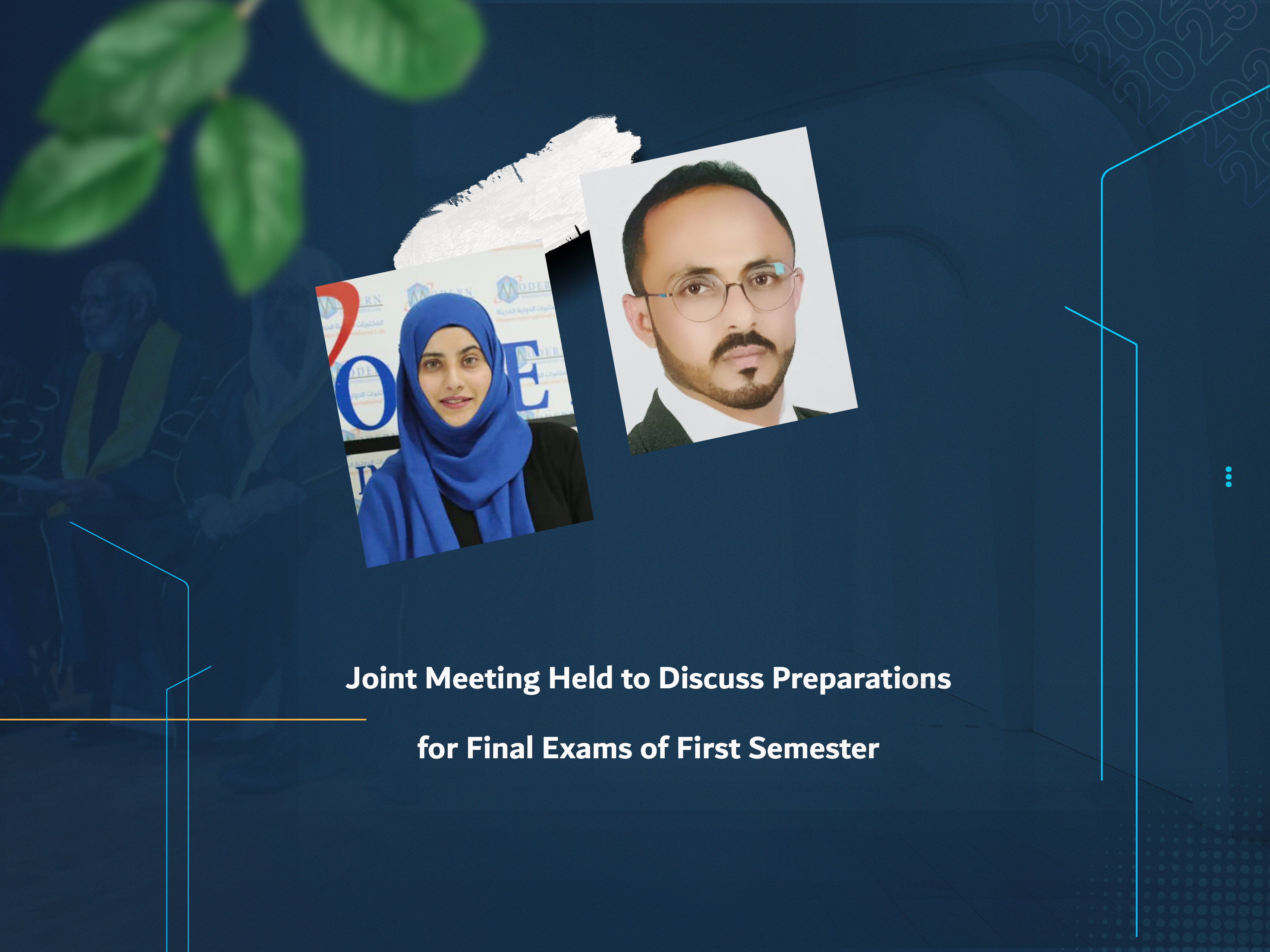 Joint Meeting Held to Discuss Preparations for Final Exams of First Semester