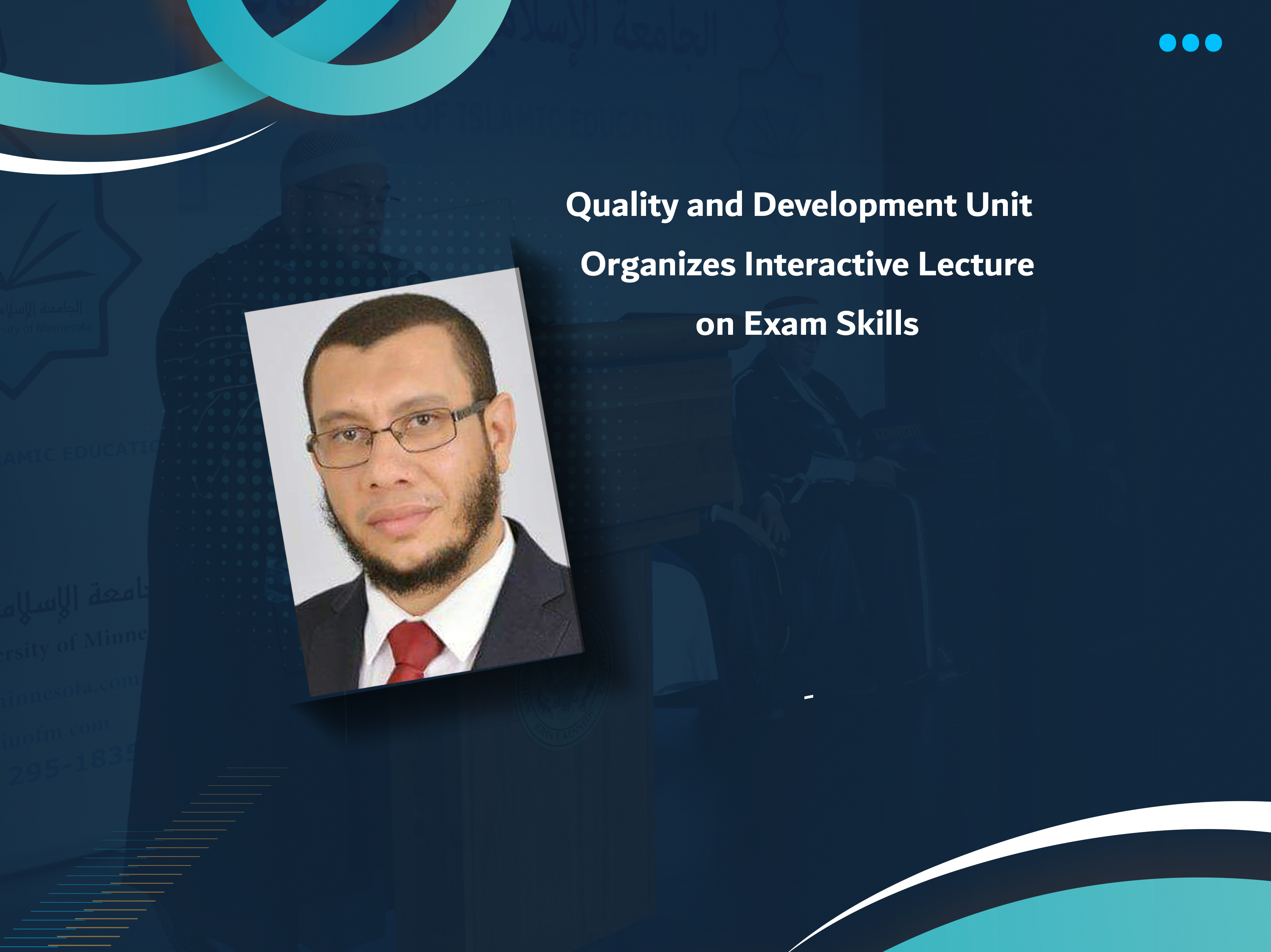 Quality and Development Unit Organizes Interactive Lecture on Exam Skills