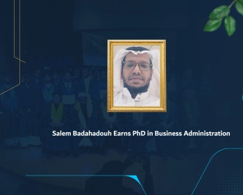 Salem Badahadouh Earns PhD in Business Administration