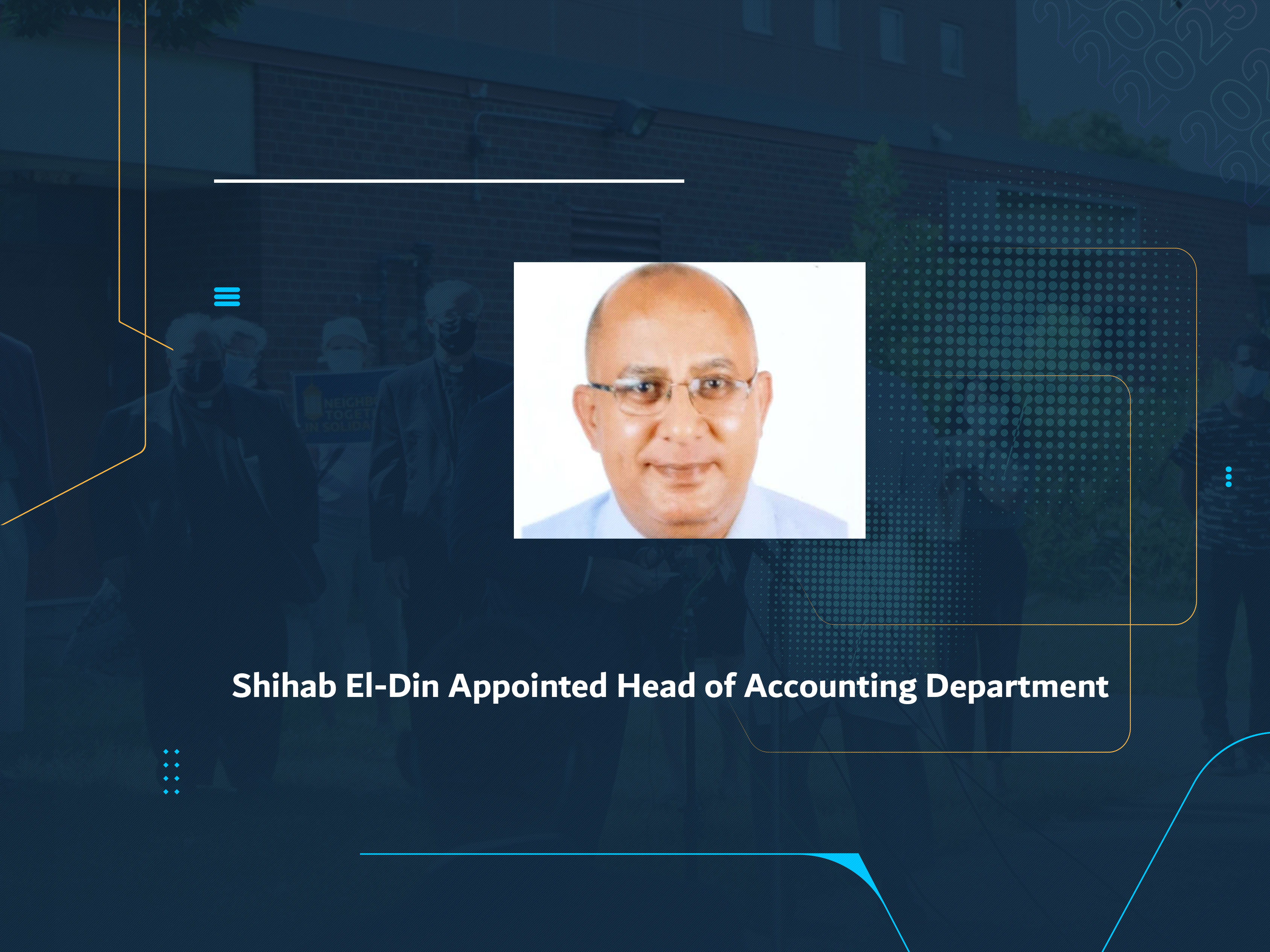 Shihab El-Din Appointed Head of Accounting Department