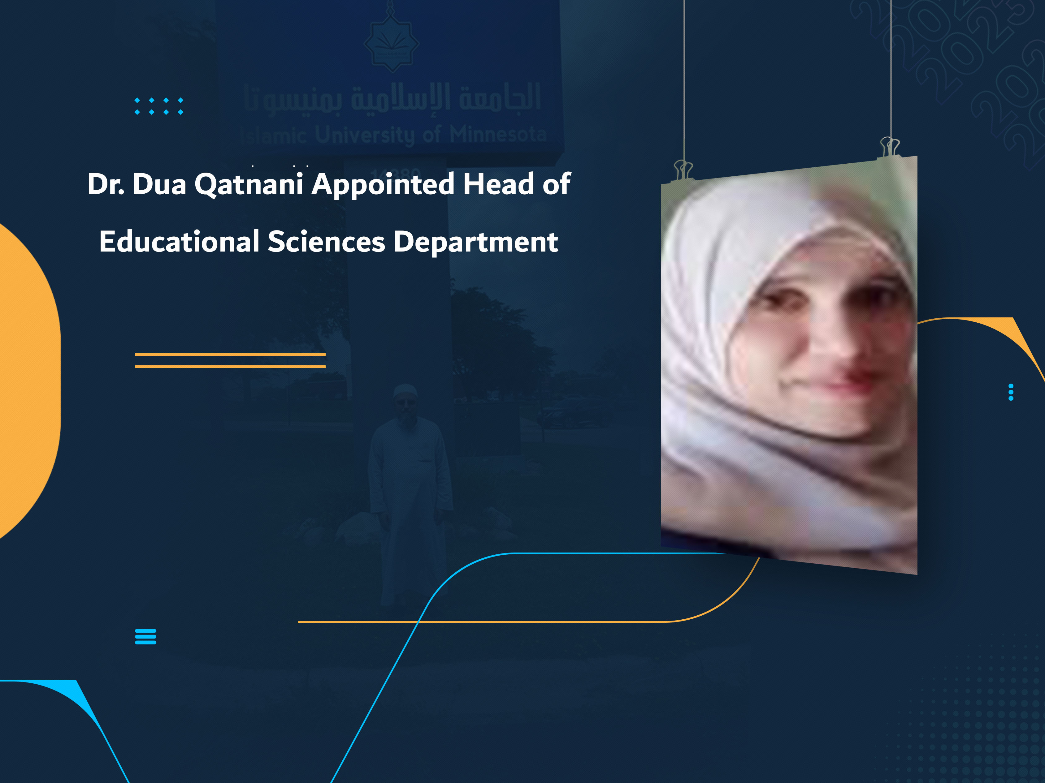 Dr. Dua Qatnani Appointed Head of Educational Sciences Department