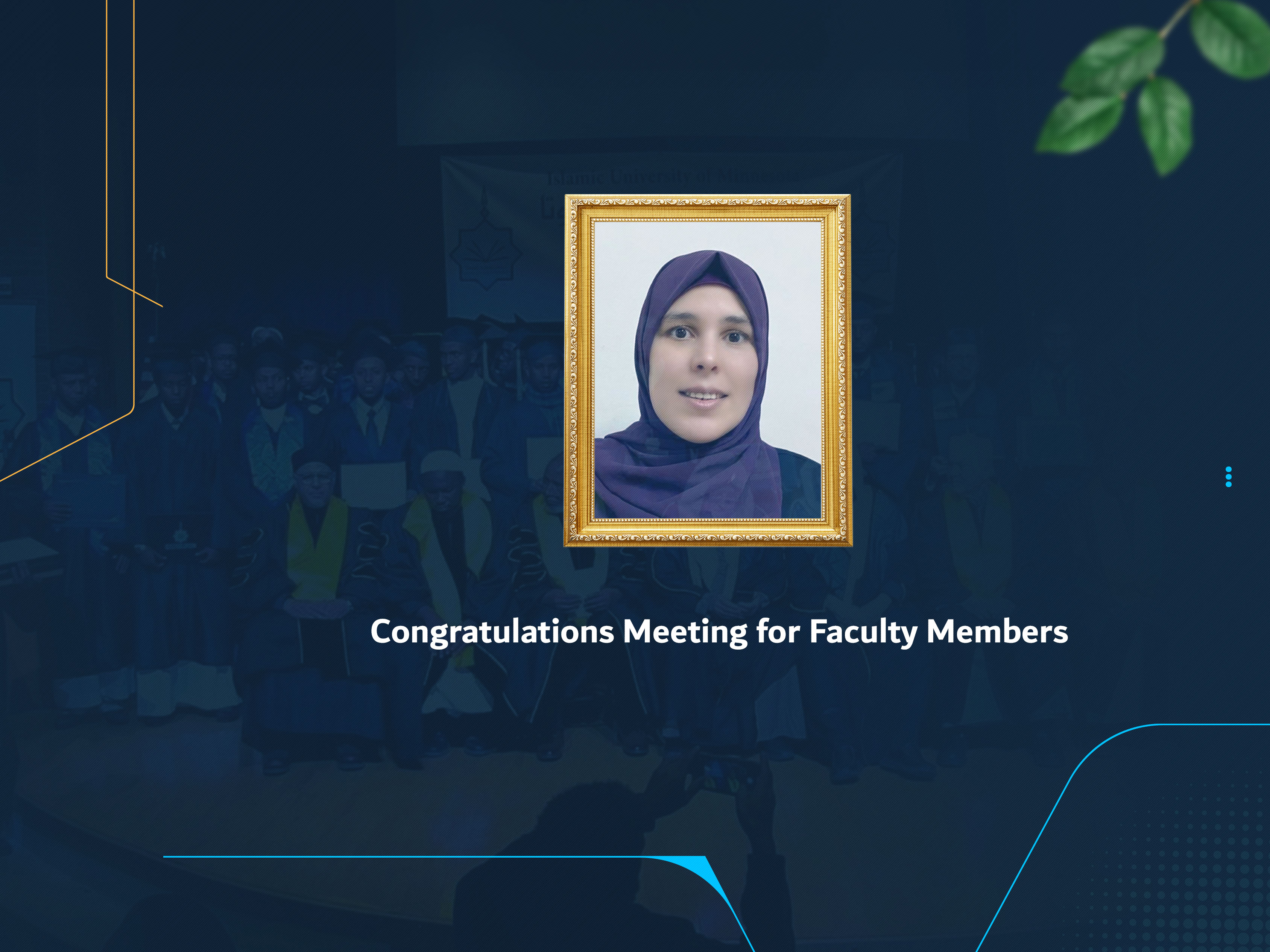 Congratulations Meeting for Faculty Members