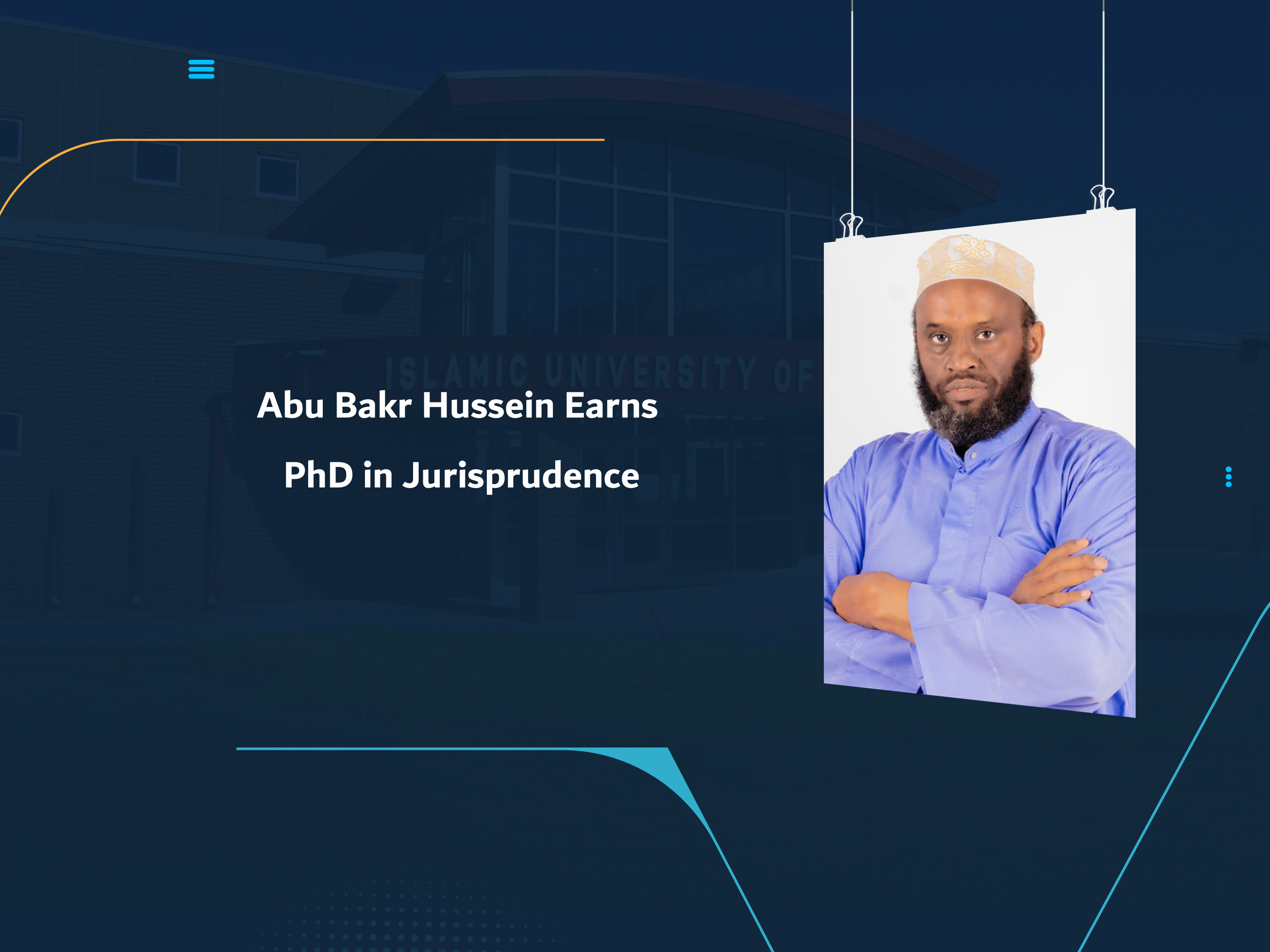 Abu Bakr Hussein Earns PhD in Jurisprudence