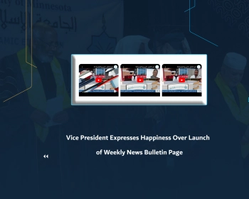 Vice President Expresses Happiness Over Launch of Weekly News Bulletin Page