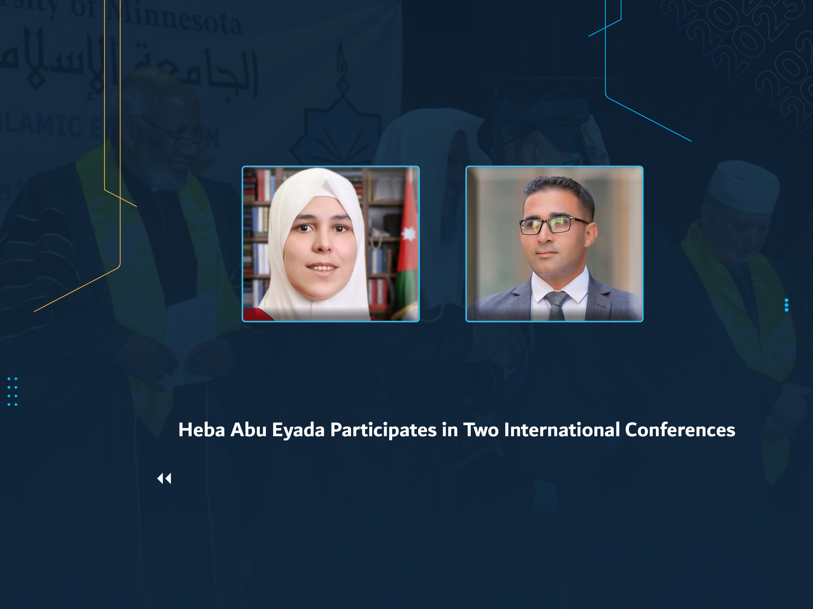 Heba Abu Eyada Participates in Two International Conferences