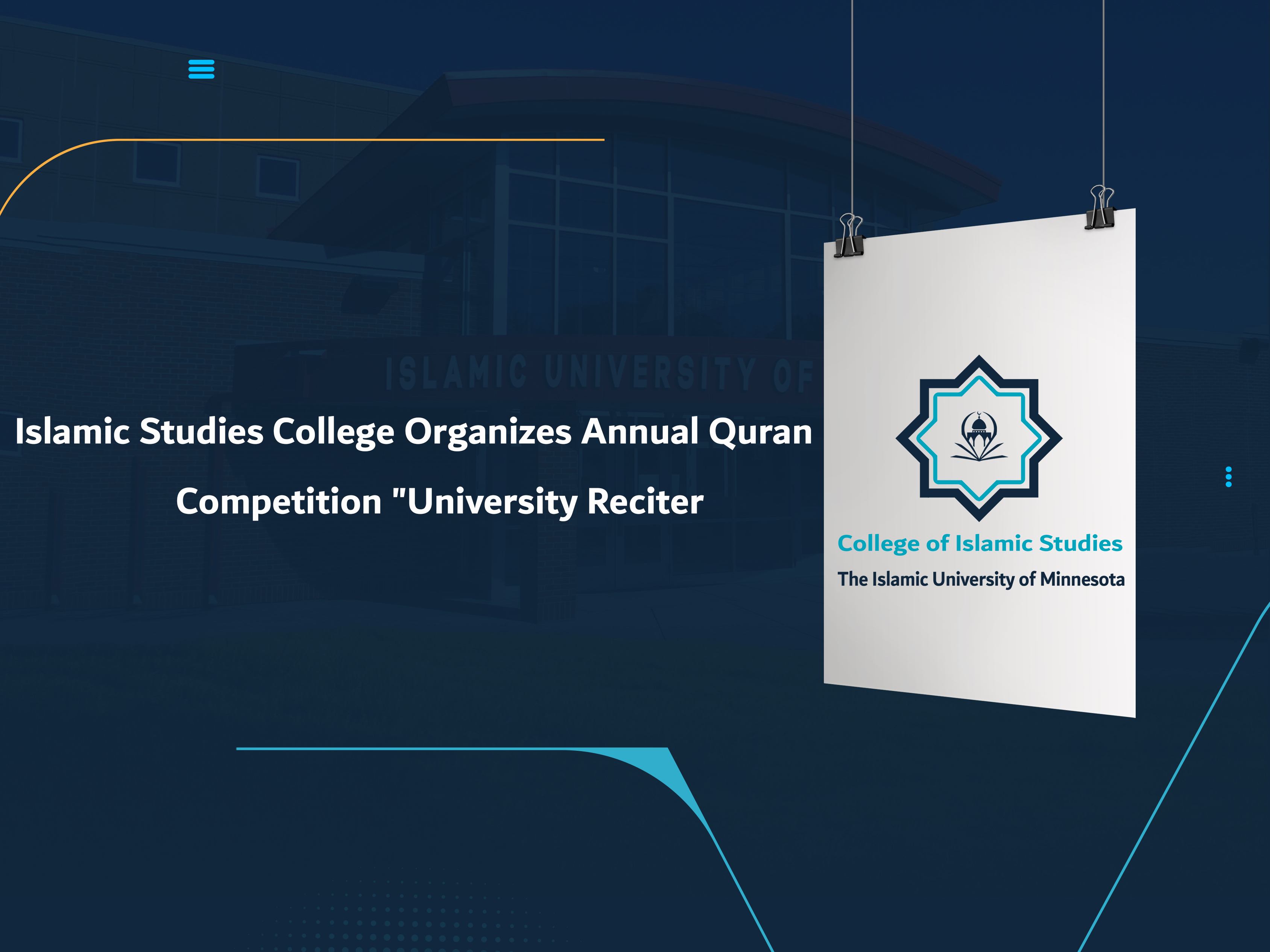 Islamic Studies College Organizes Annual Quran Competition "University Reciter"