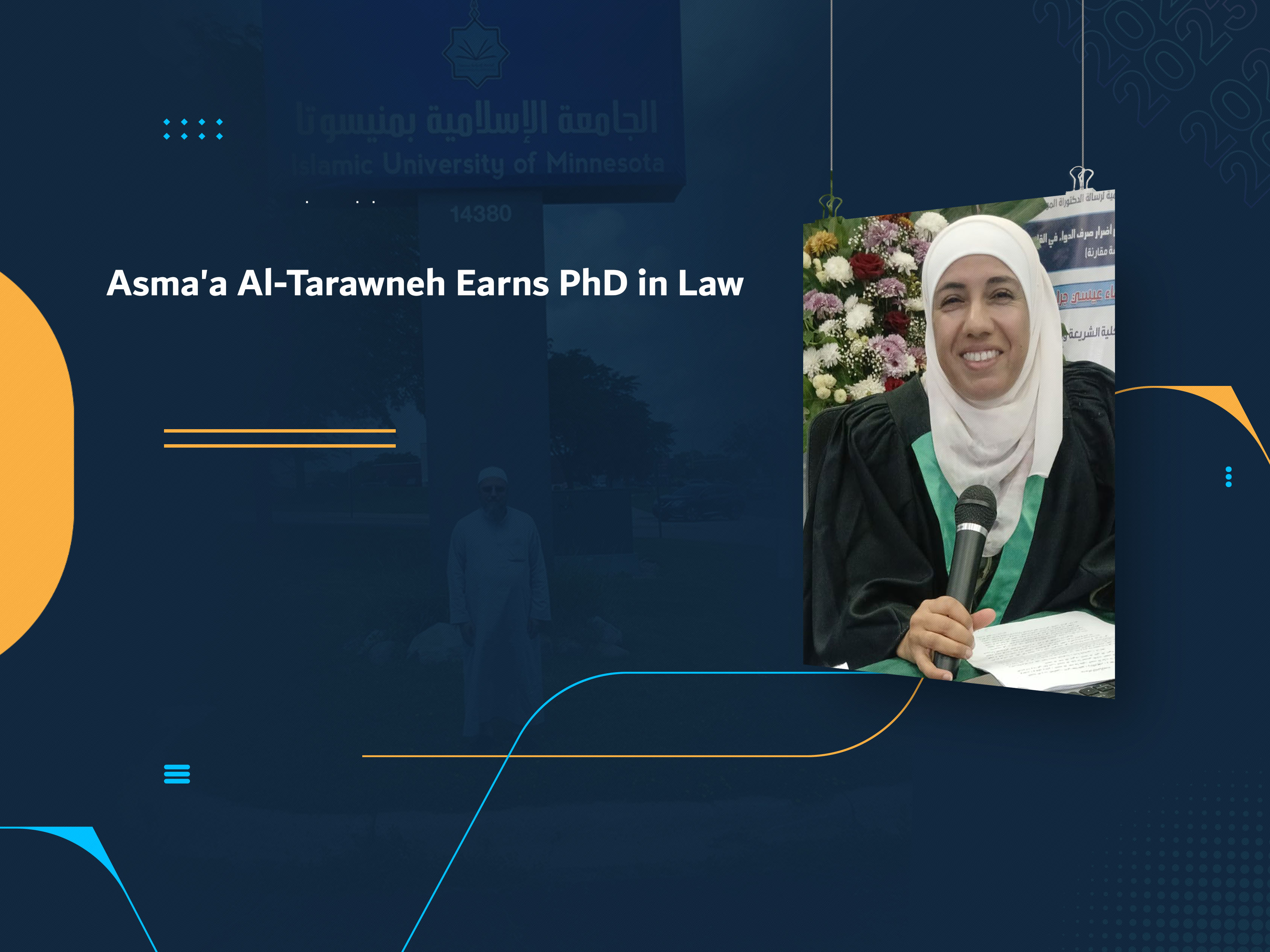 Asma'a Al-Tarawneh Earns PhD in Law