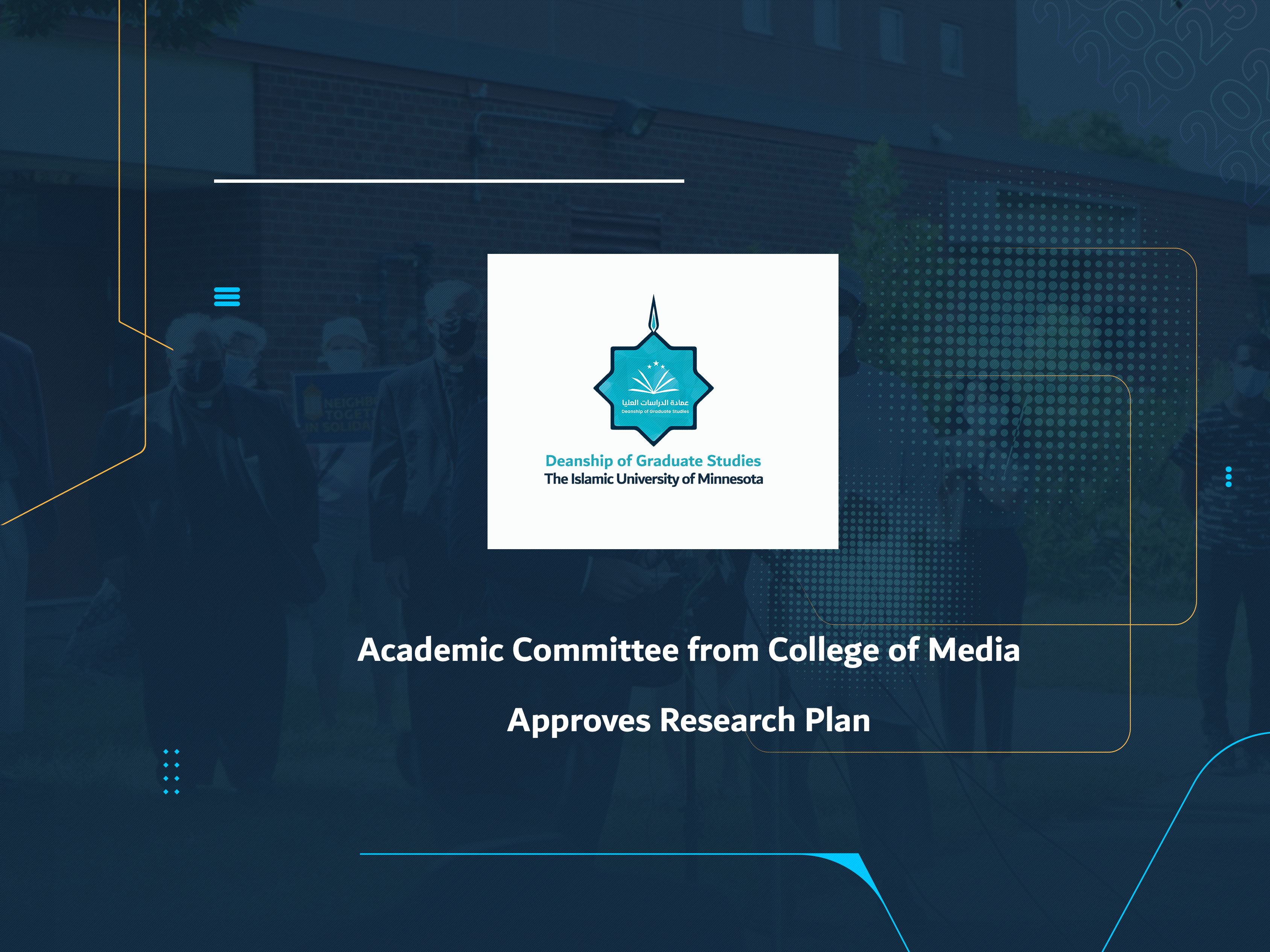 Academic Committee from College of Media Approves Research Plan