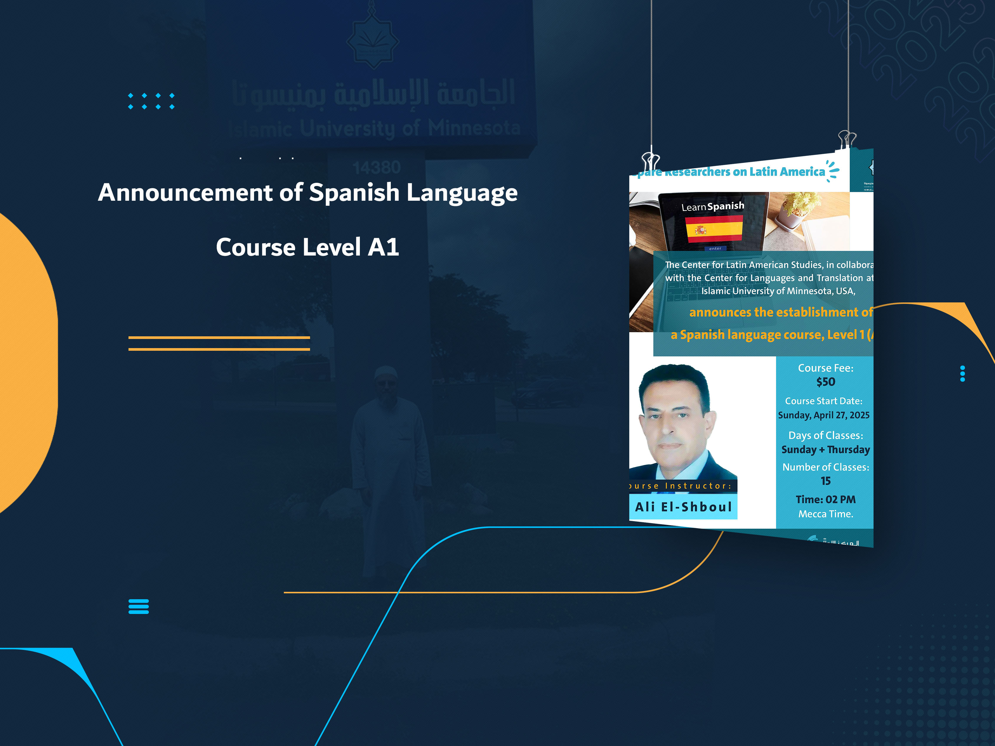 Announcement of Spanish Language Course Level A1