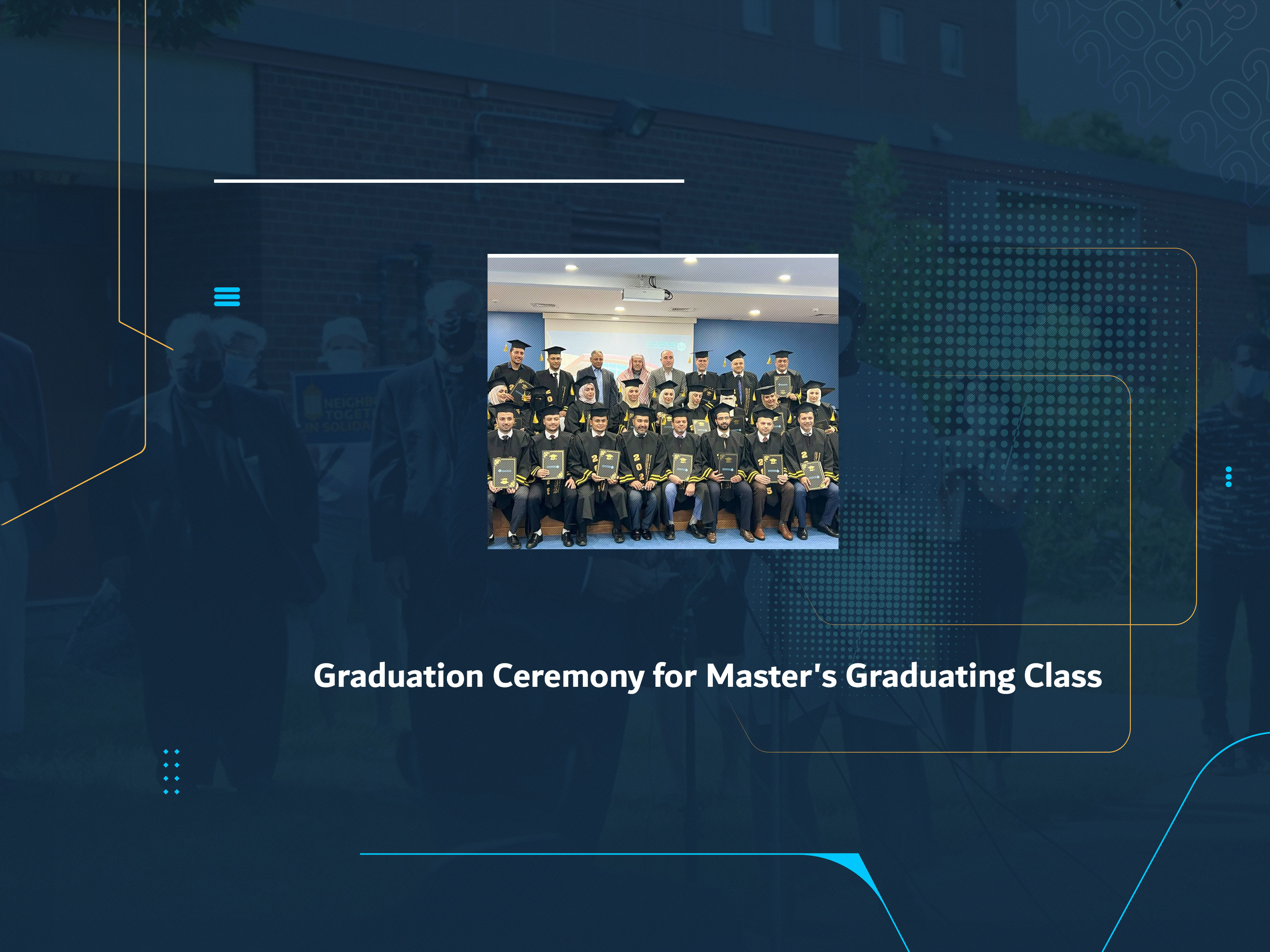 Graduation Ceremony for Master's Graduating Class