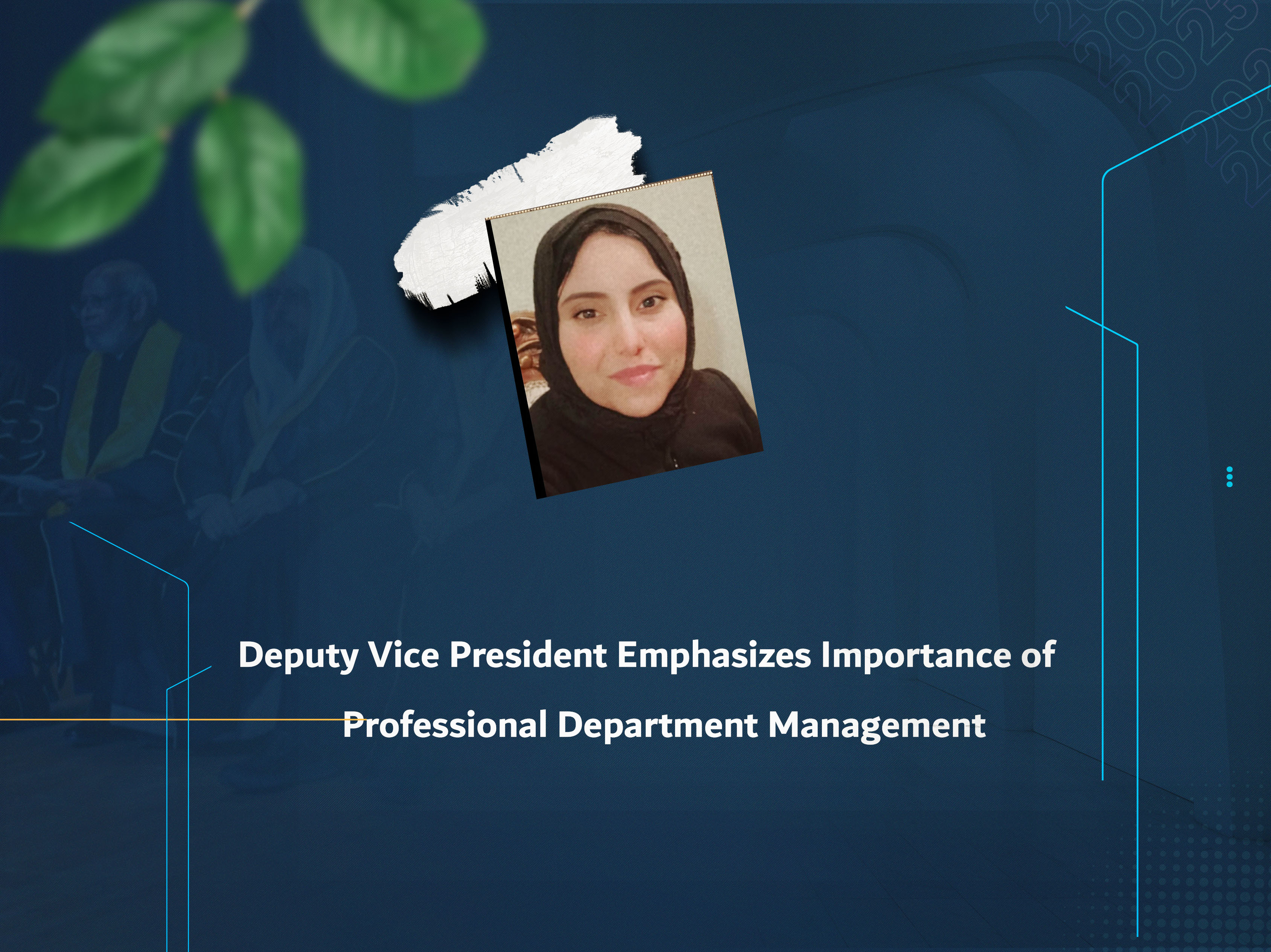 Deputy Vice President Emphasizes Importance of Professional Department Management
