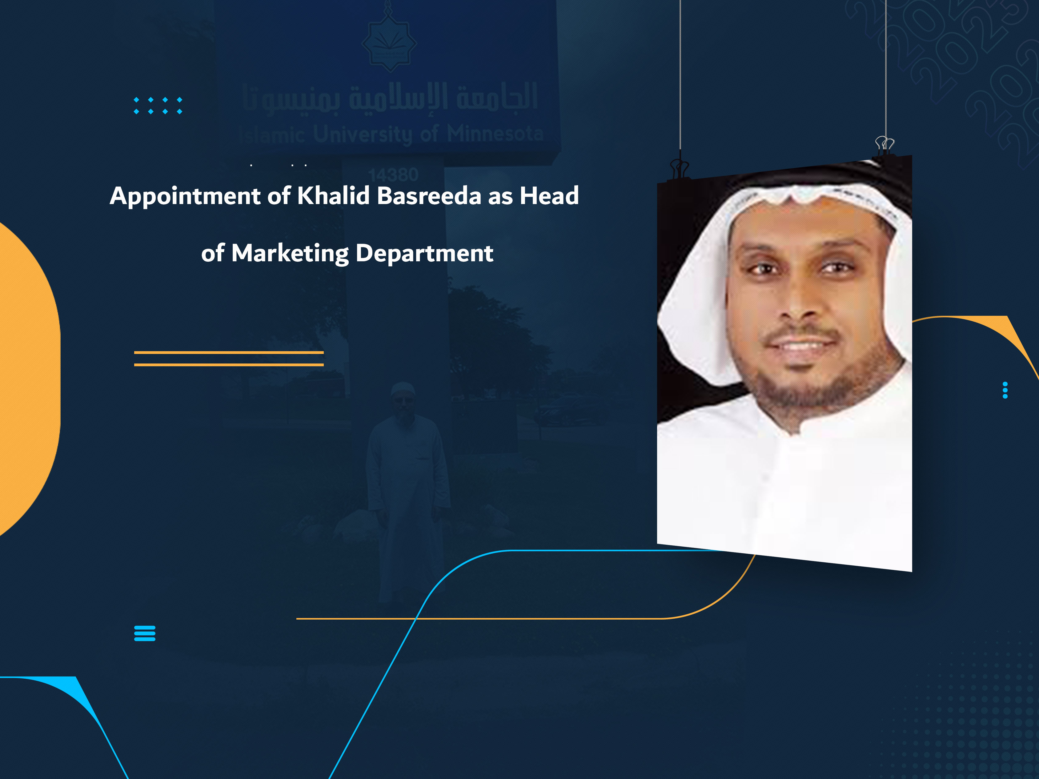 Appointment of Khalid Basreeda as Head of Marketing Department