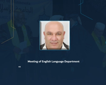 Meeting of English Language Department