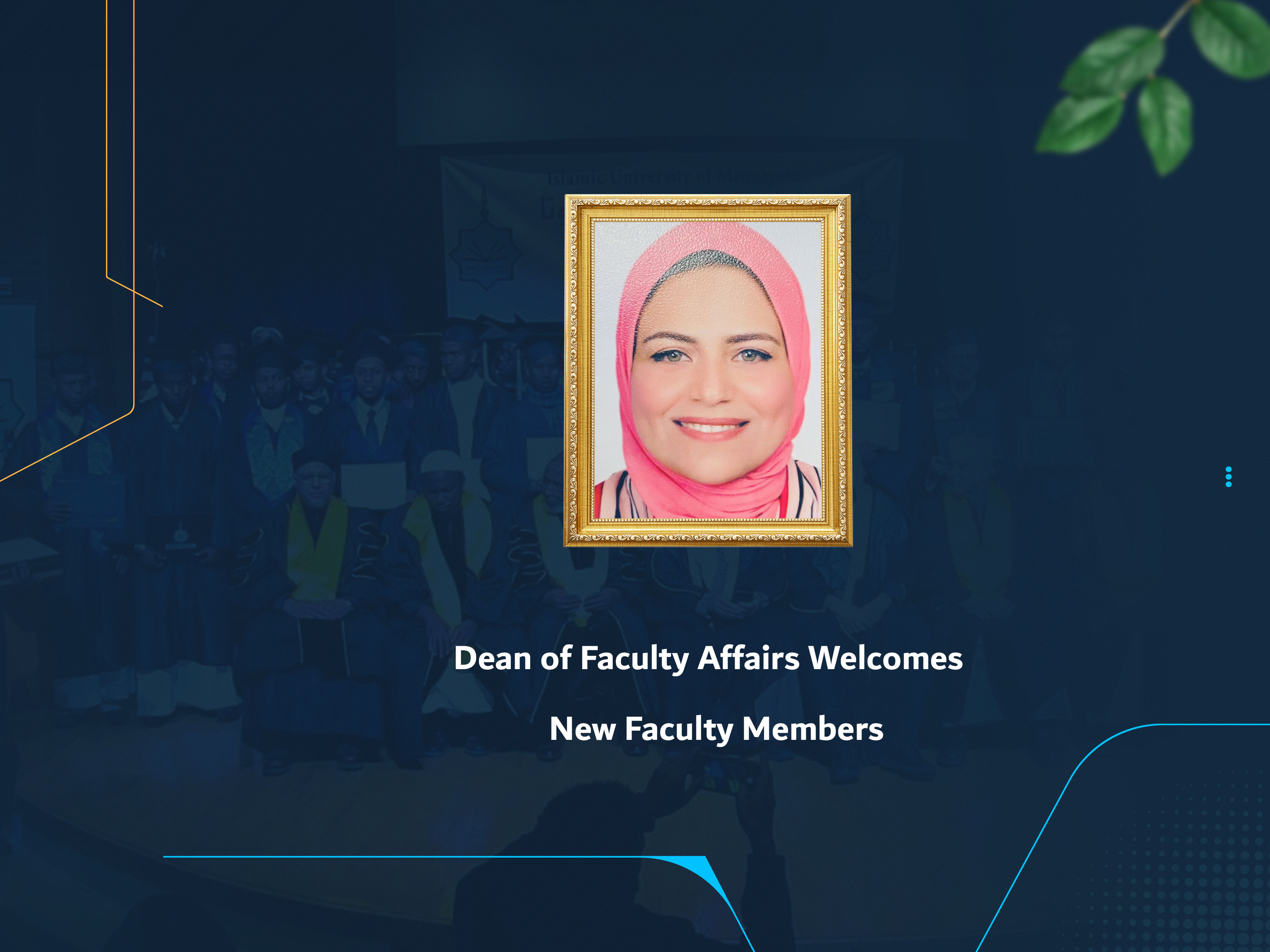Dean of Faculty Affairs Welcomes New Faculty Members
