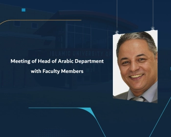 Meeting of Head of Arabic Department with Faculty Members